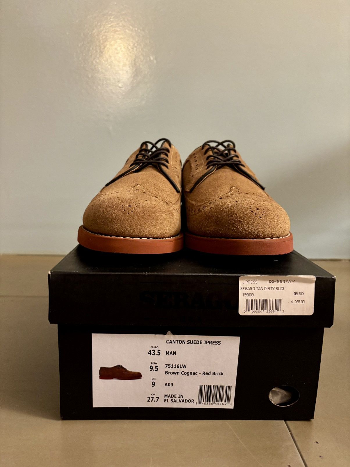 Sebago Sebago x J Press suede brogue Size US 9.5 / EU 42-43 - 2 Thumbnail