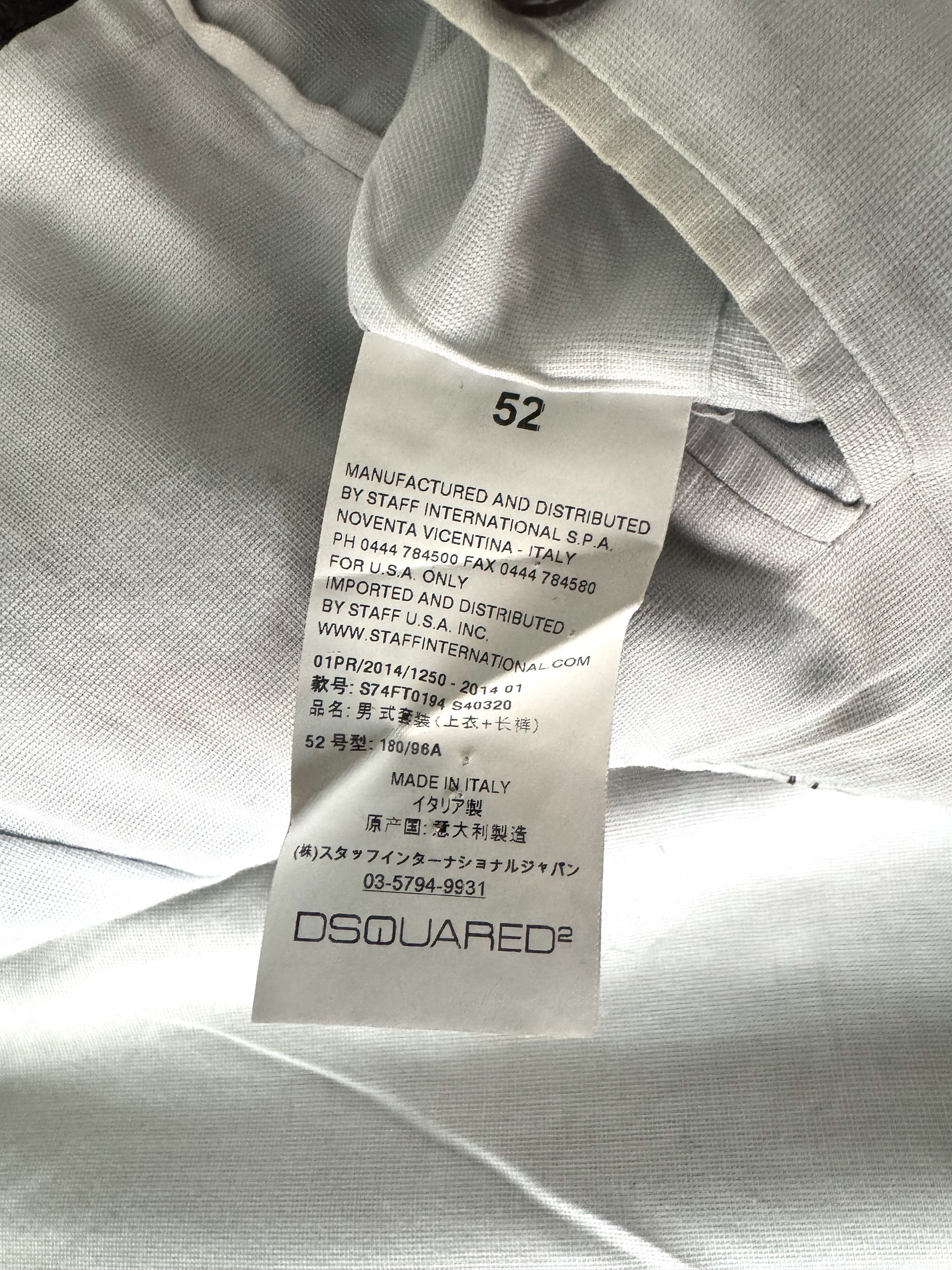Dsquared2 Dsquared Paris Cut Blazer Charcoal Gray Virgin Wool Size 52 Size 52R - 5 Thumbnail