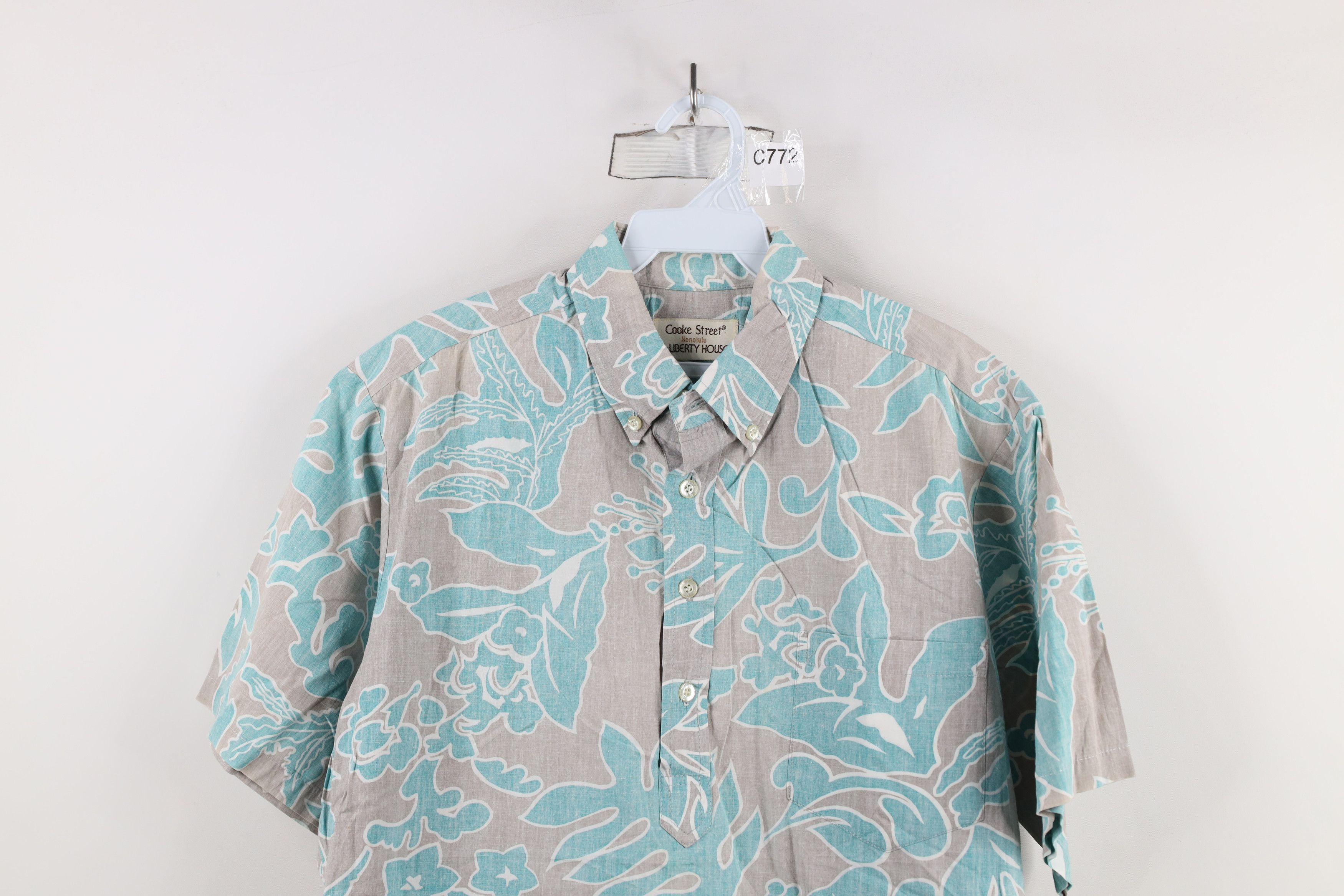 Vintage Vintage 90s Streetwear Flower Collared Button Down Polo USA Size US M / EU 48-50 / 2 - 2 Thumbnail