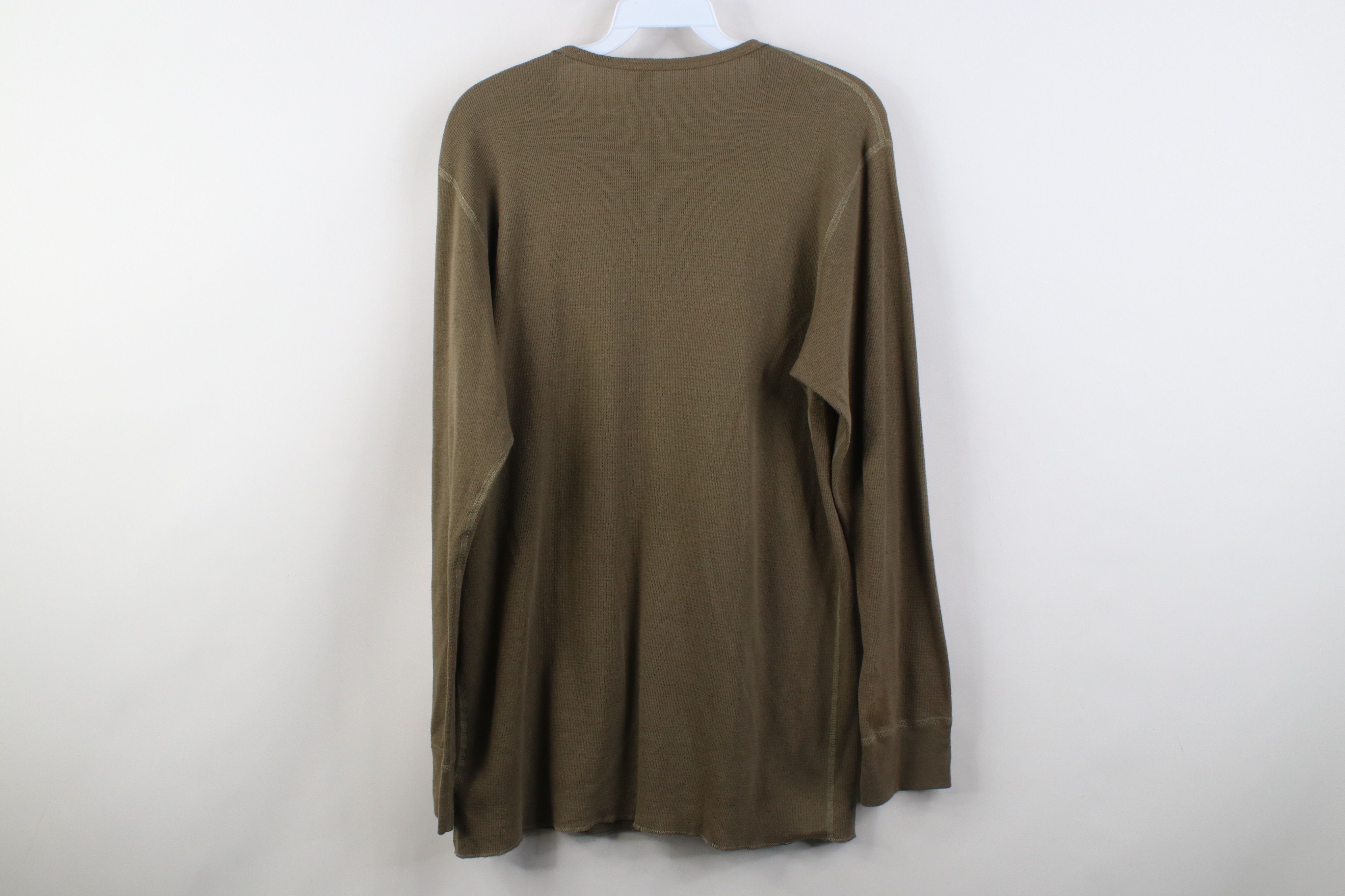 Vintage Vintage Y2K American Apparel Thermal Waffle Knit T-Shirt USA Size US XXL / EU 58 / 5 - 11 Thumbnail