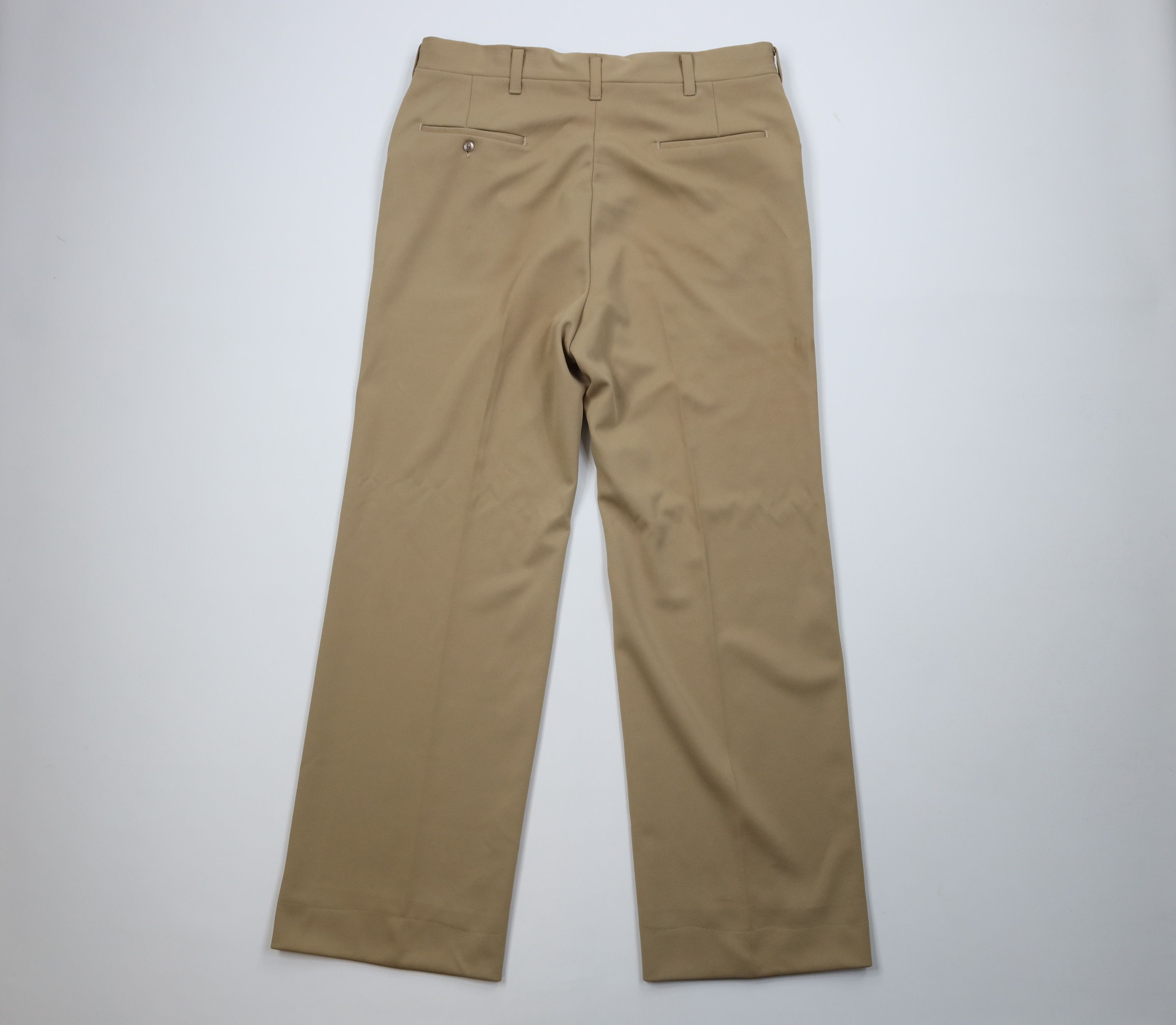 Vintage Vintage 70s Streetwear Knit Flared Wide Leg Chino Pants USA Size US 36 / EU 52 - 11 Thumbnail