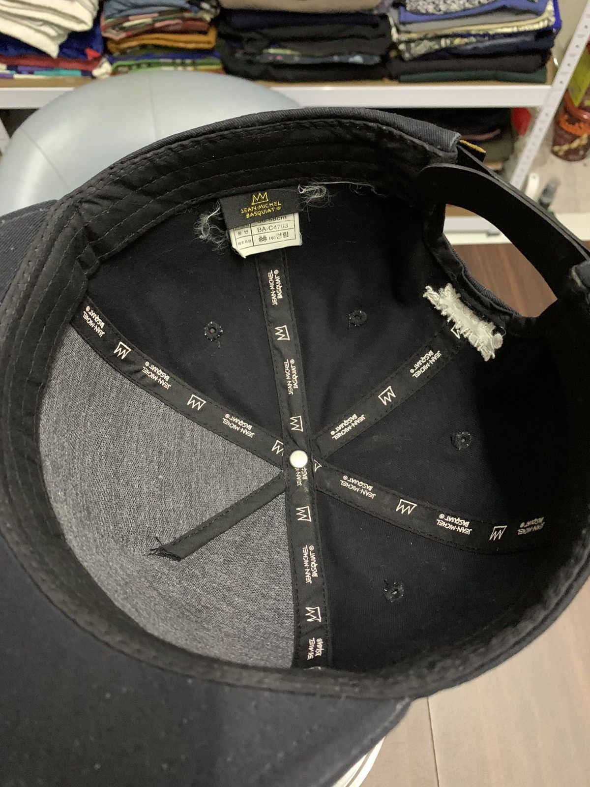 Jean-Michel Basquiat × Vintage Vintage Jean Michel Basquait Art Design Trucker Hat Cap Size ONE SIZE - 5 Thumbnail