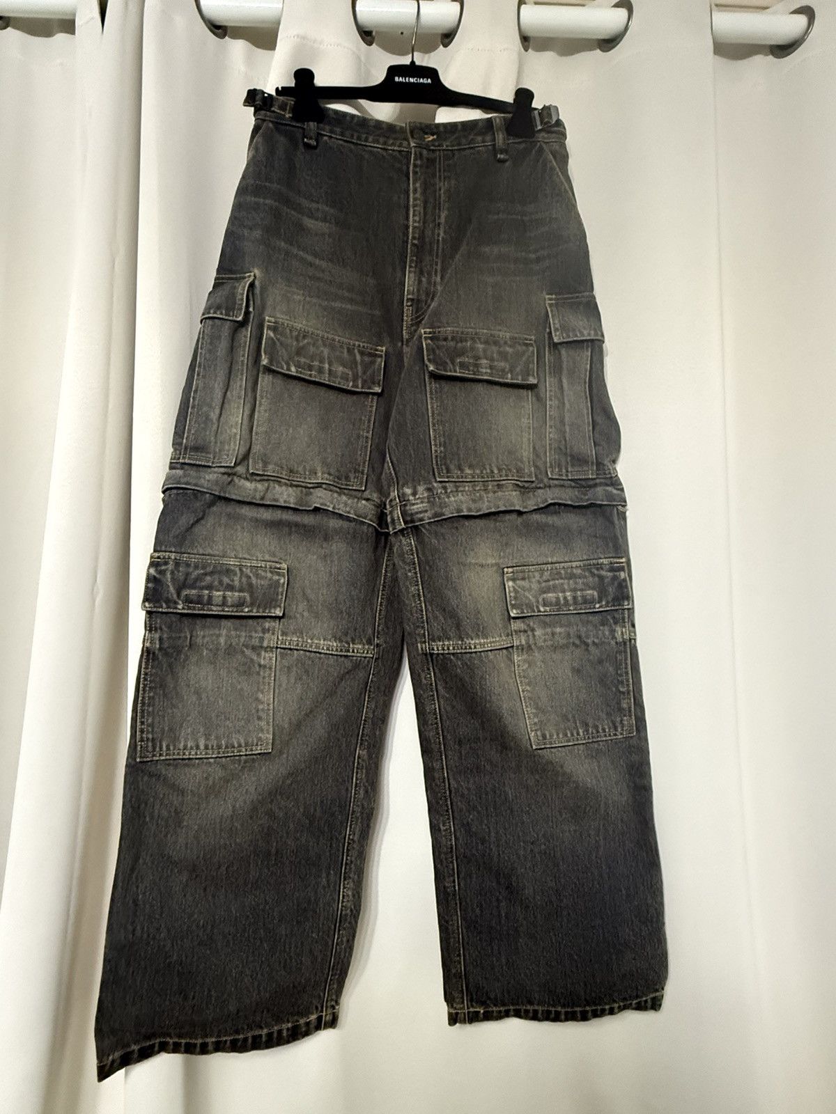 Balenciaga Balenciaga Triple Zip Convertible Denim Pants | Grailed