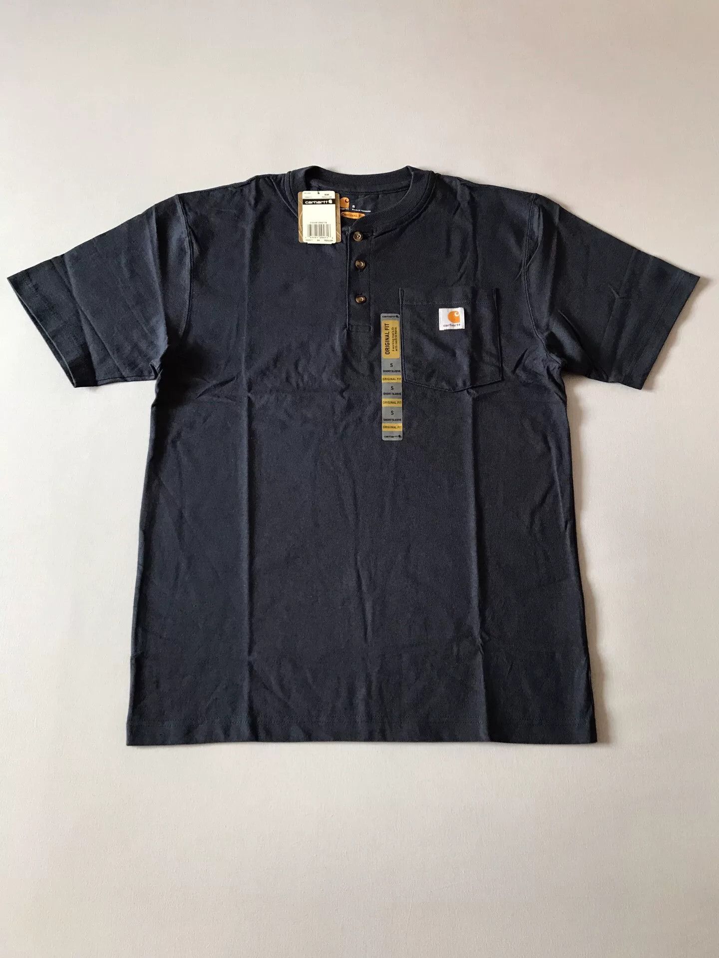 Carhartt Carhartt K84 Henry Neck Short Sleeve T-Shirt Size US S / EU 44-46 / 1 - 1 Thumbnail