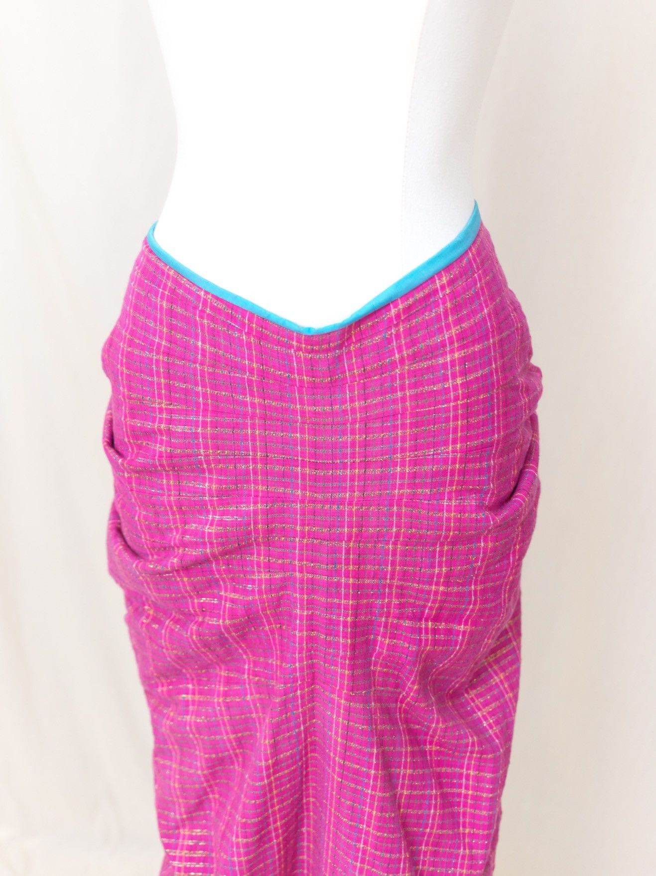 Junya Watanabe Junya Watanabe | SS1997 Magenta Glossy Skirt Size 26" / US 2 / IT 38 - 5 Thumbnail
