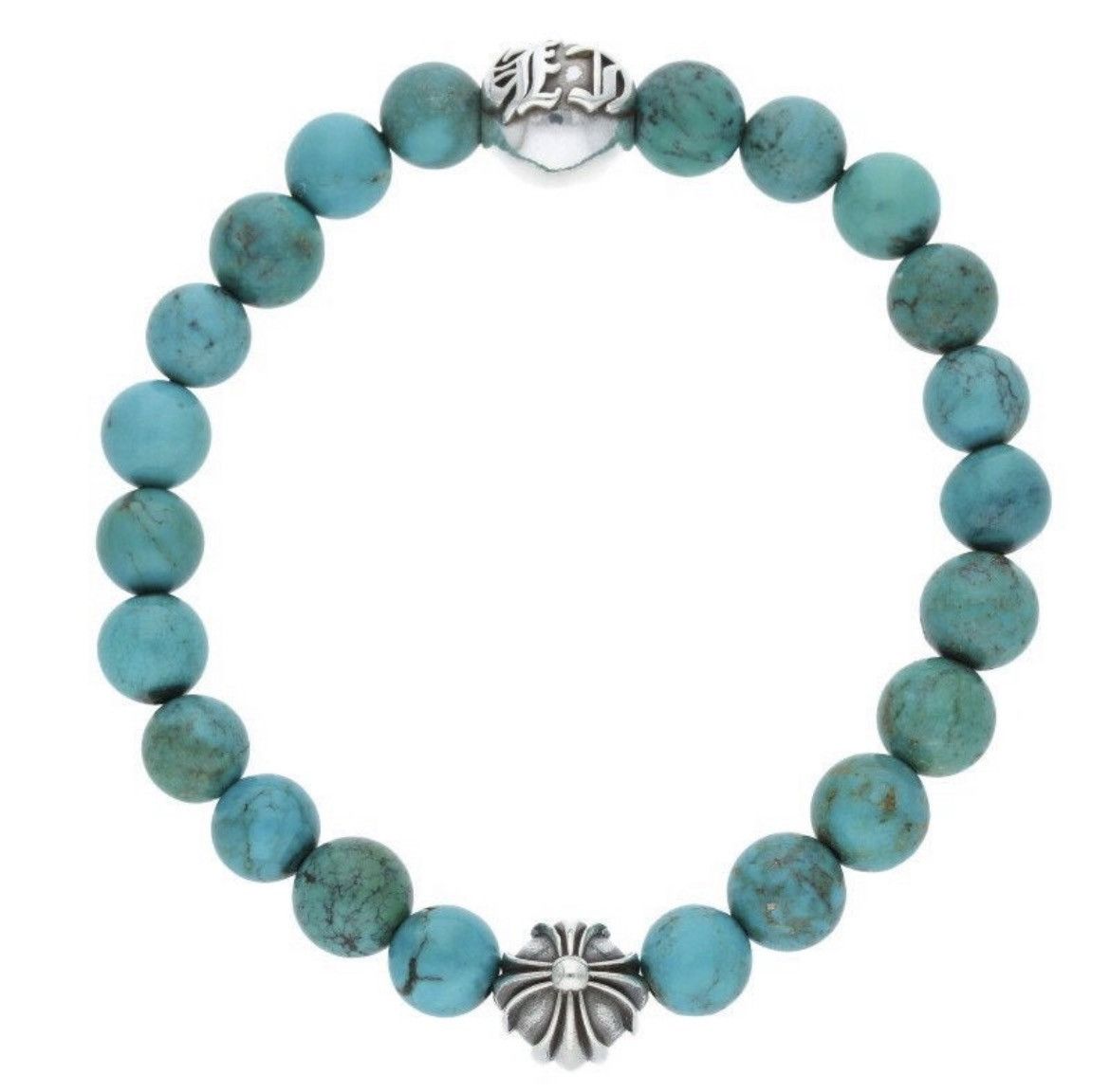 Chrome Hearts Chrome Hearts Turquoise Bead Bracelet Size ONE SIZE - 1 Thumbnail