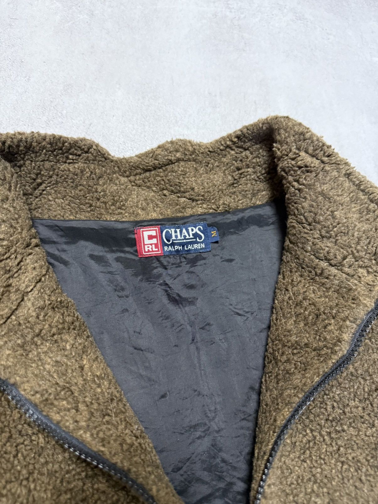Chaps Ralph Lauren Vintage Polo Ralph Lauren Fleece Jacket Brown Chaps Y2K 90s Size US M / EU 48-50 / 2 - 7 Thumbnail