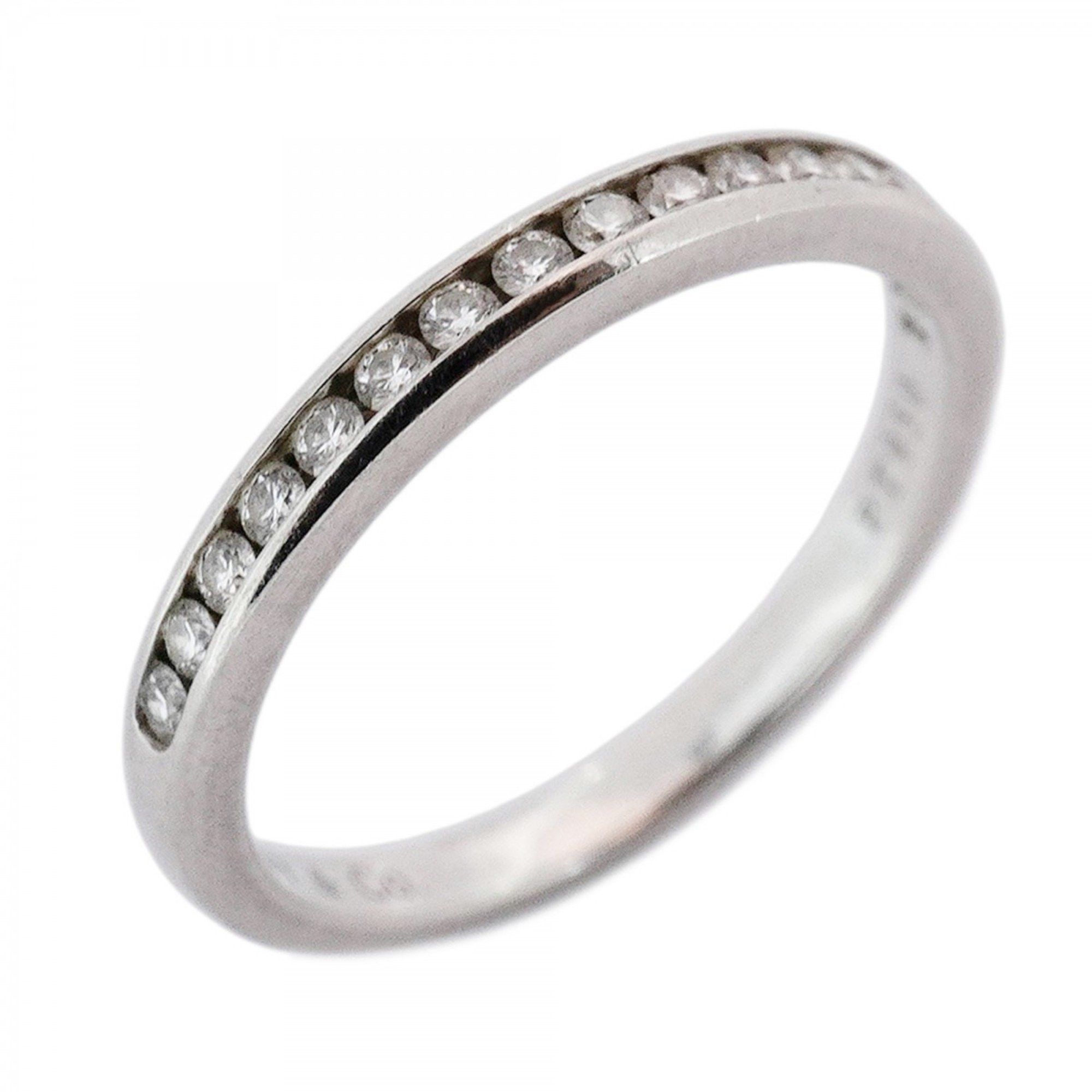 Tiffany Ring, Channel Setting, Half Eternity, Pt950 Platinum