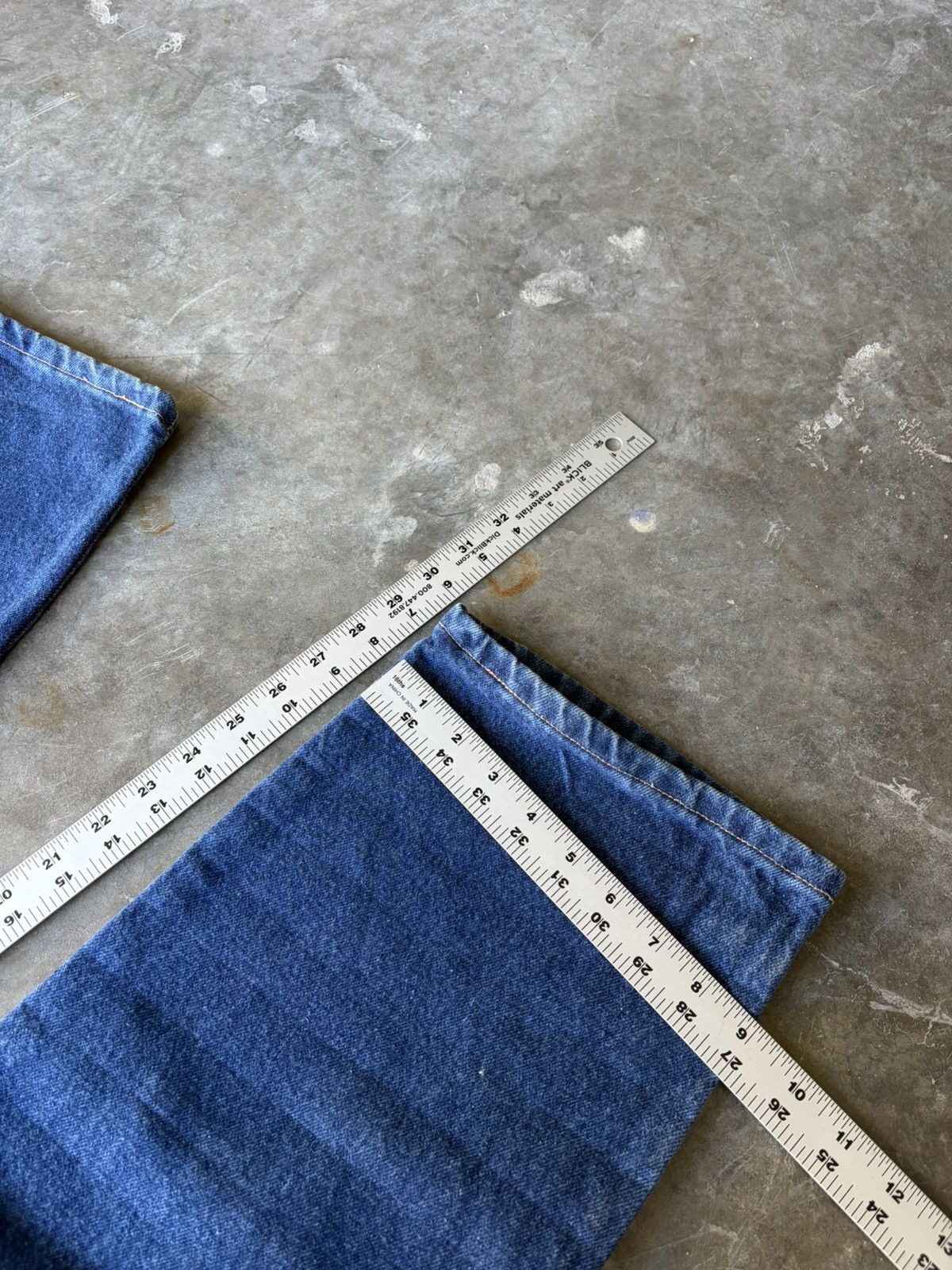 Dickies Wrangler Double Knee Vintage Baggy Workwear Denim 1990s Size US 34 / EU 50 - 6 Thumbnail