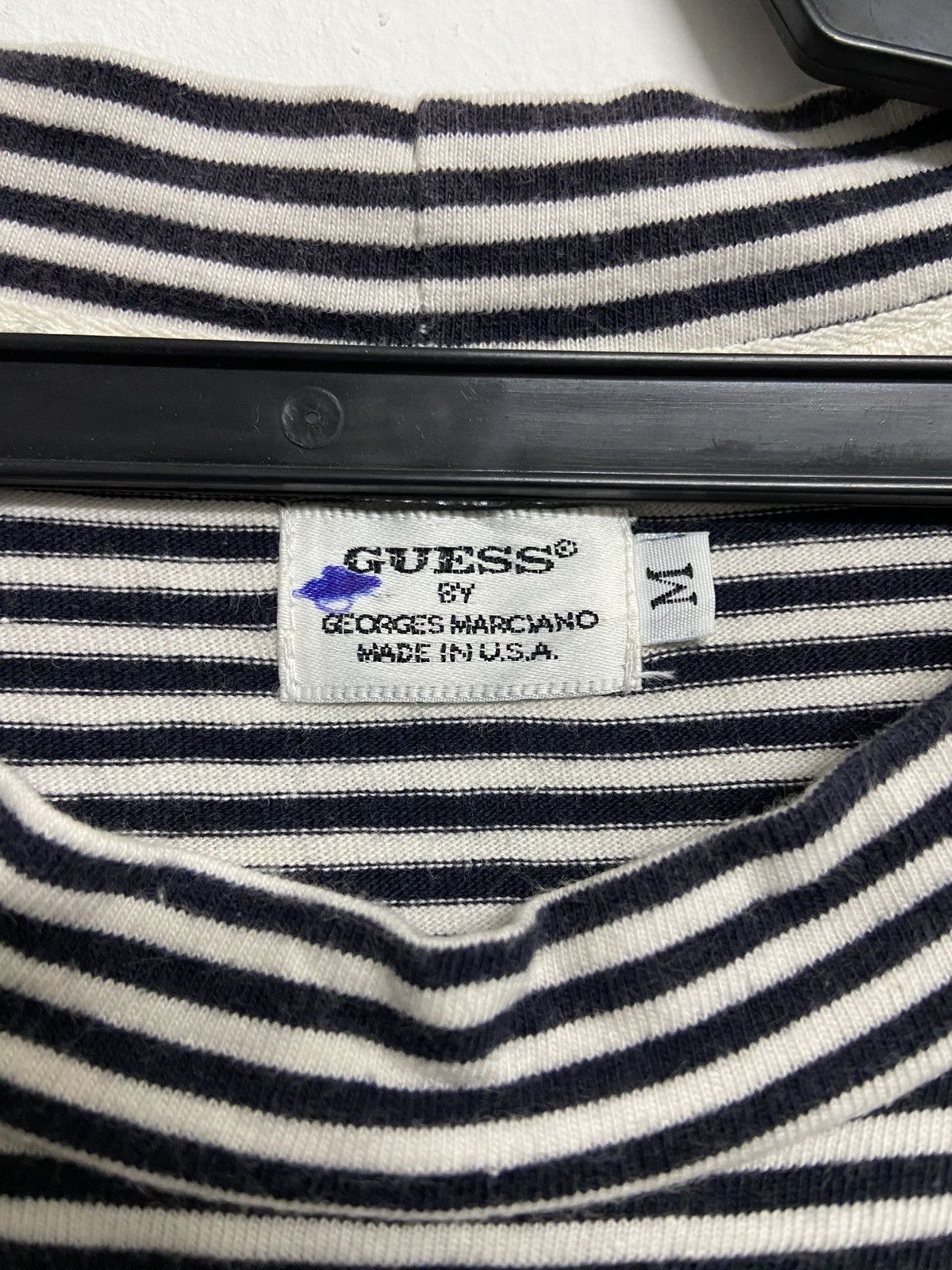 Georges Marciano Vintage Guess By Georges Marciano Striped T Shirt Size US L / EU 52-54 / 3 - 3 Thumbnail