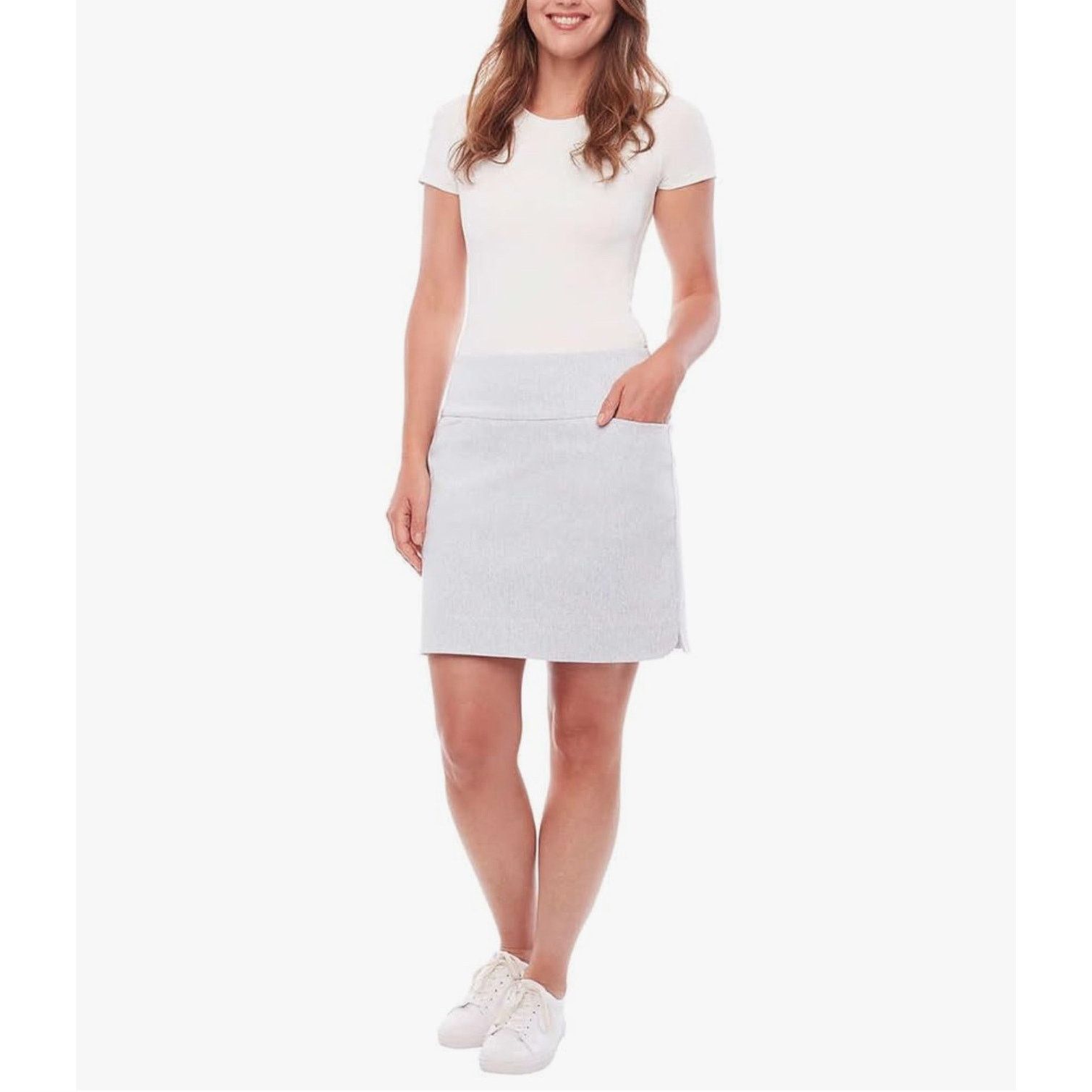 Other S.C. & CO. Ladies' Tummy Control Skort Light Blue Size XS Size 24" / US 00 / IT 34 - 1 Thumbnail