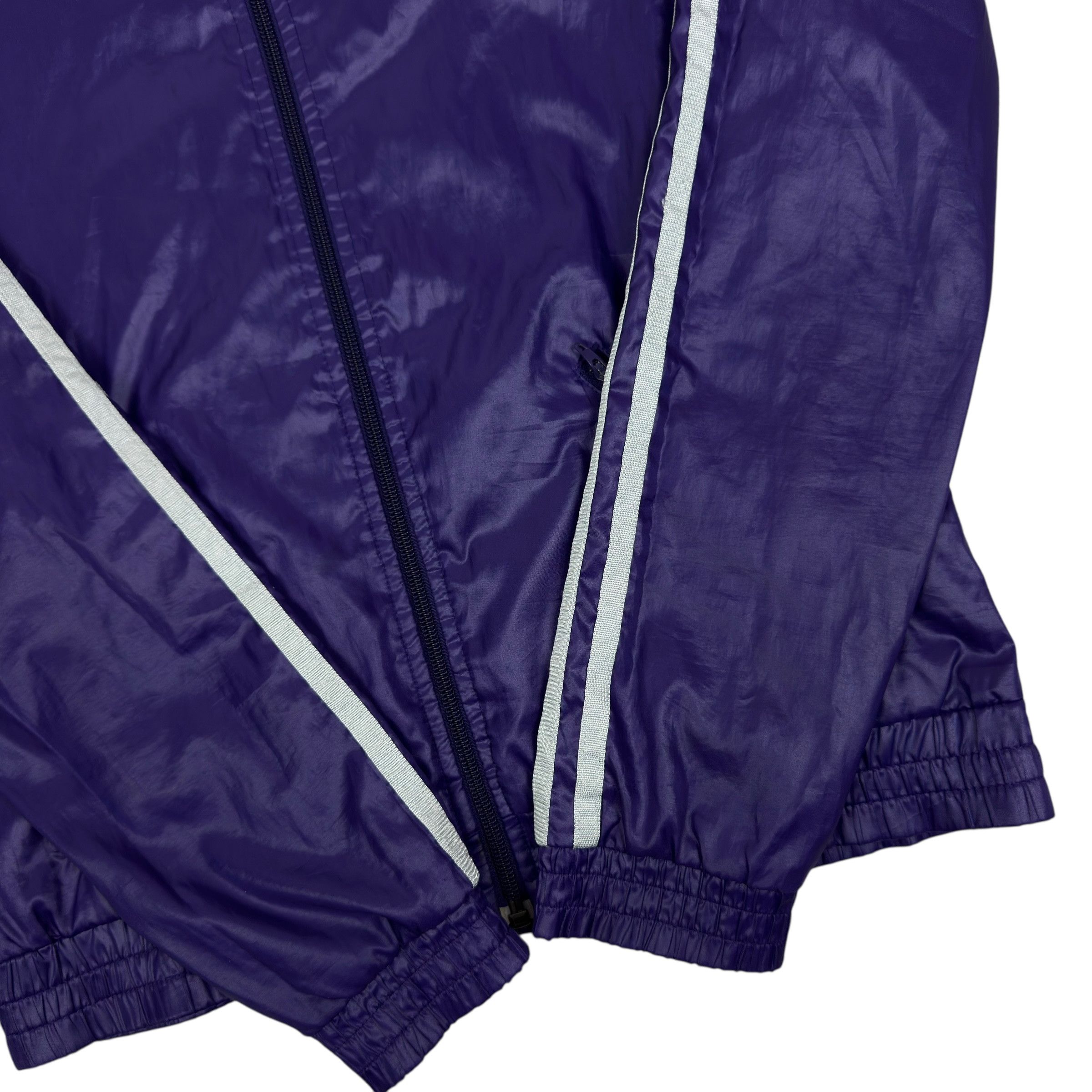 Adidas Adidas K-Way Women's Purple Full Zip Windbreaker Jacket 34 Size XXS / US 00 / IT 34 - 6 Thumbnail