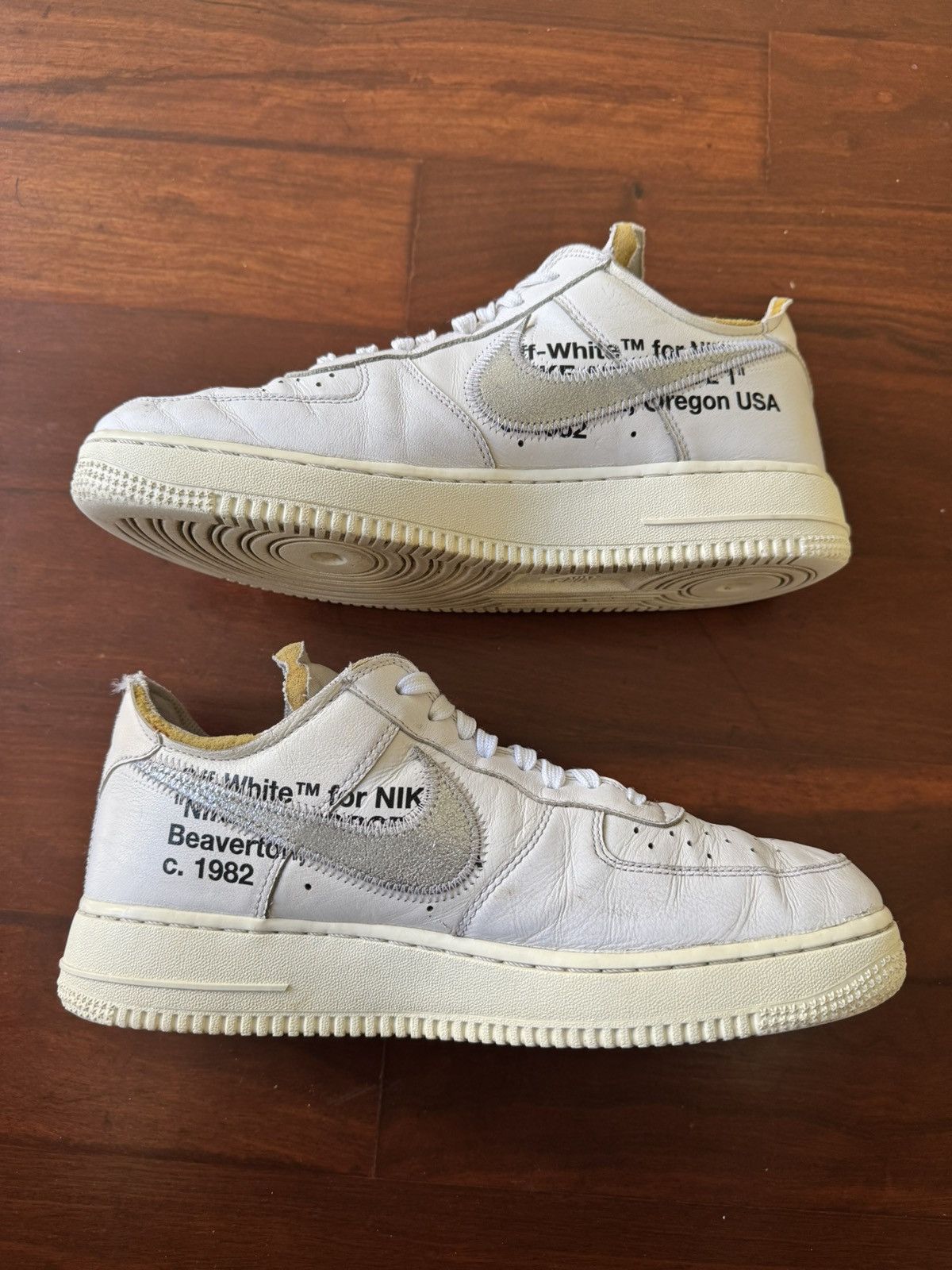 Nike × Off-White OFF WHITE AIR FORCE 1 LOW AF-100 WHITE COMPLEXCON SIZE 8 Size US 8 / EU 41 - 2 Thumbnail