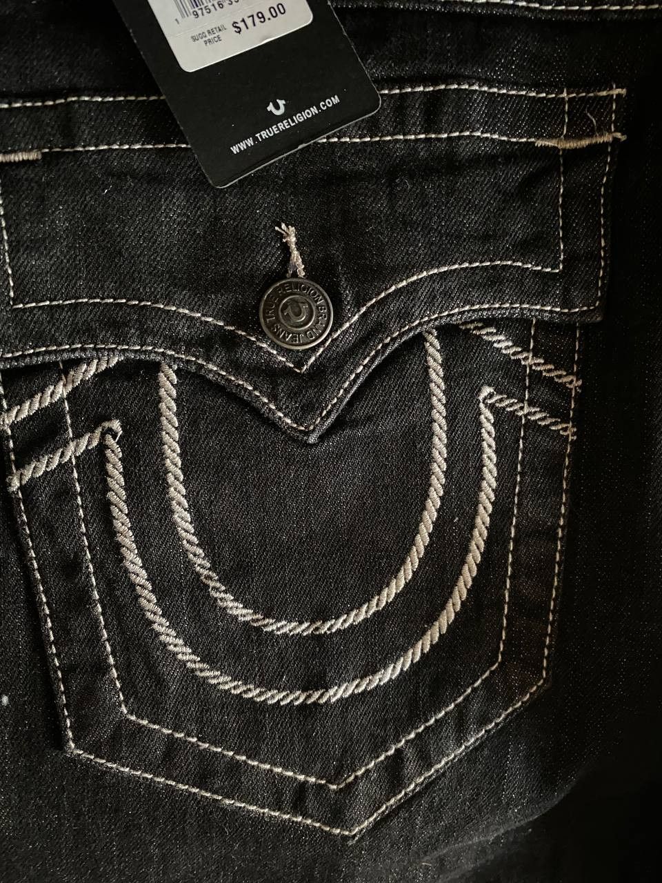 True Religion True Religion Ricky SN Rope Logo Flag Jeans Size US 33 - 7 Thumbnail