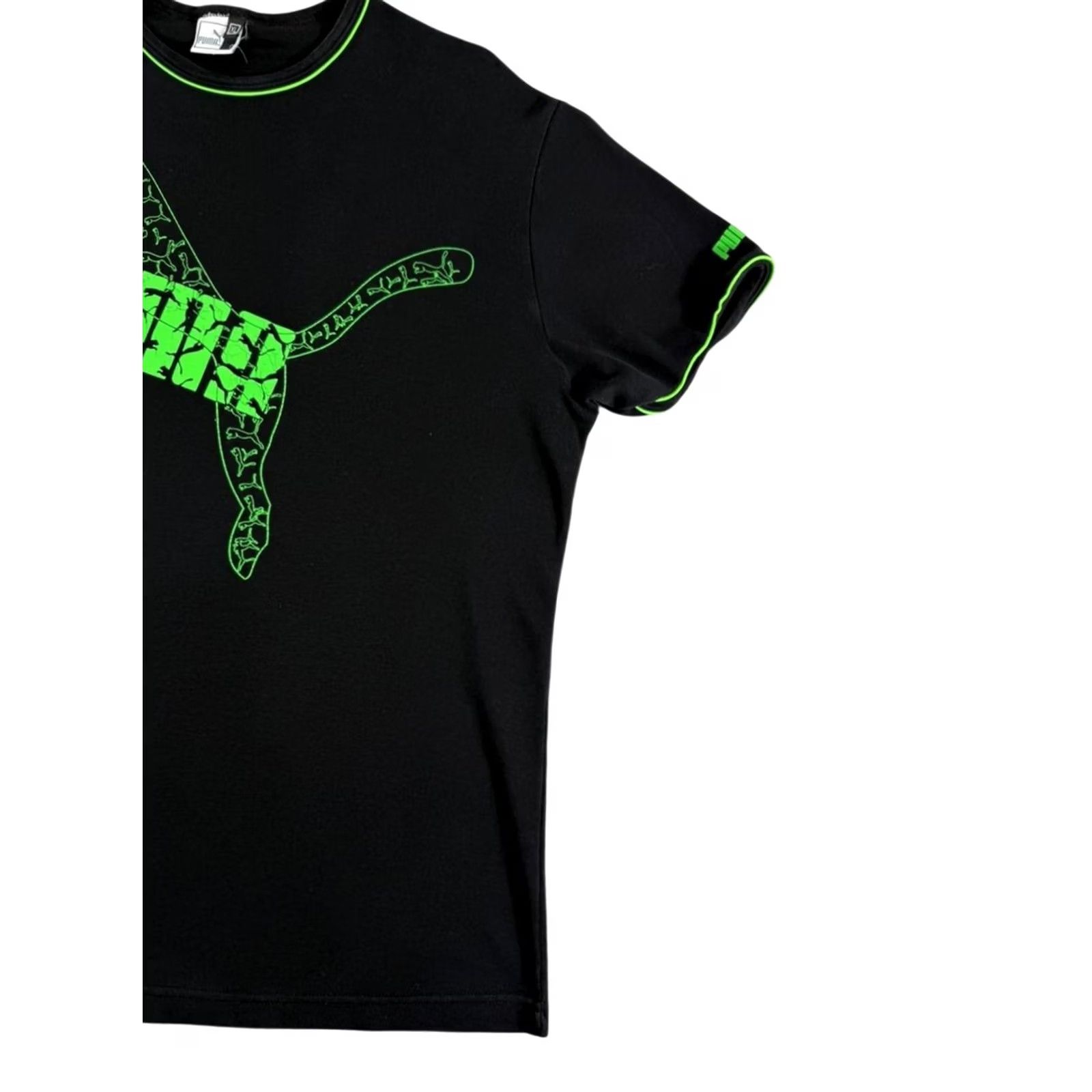 Puma Puma Women’s Black Graphic T-Shirt XL Cotton Crew Neck Size XL / US 12-14 / IT 48-50 - 4 Thumbnail