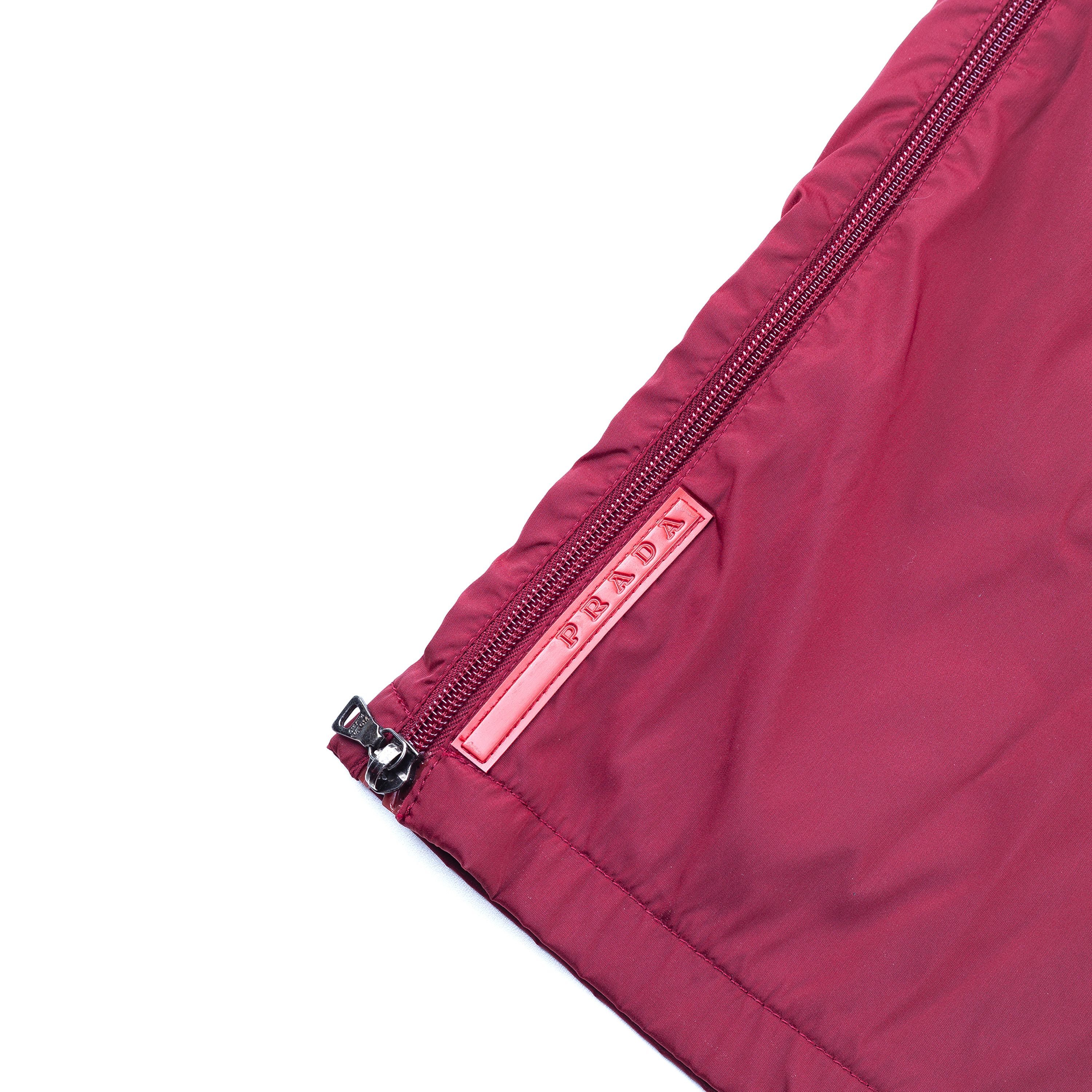 Prada Prada Sport Snow Tech Burgundy Nylon Vintage Pants (S) Size 26" / US 2 / IT 38 - 3 Thumbnail