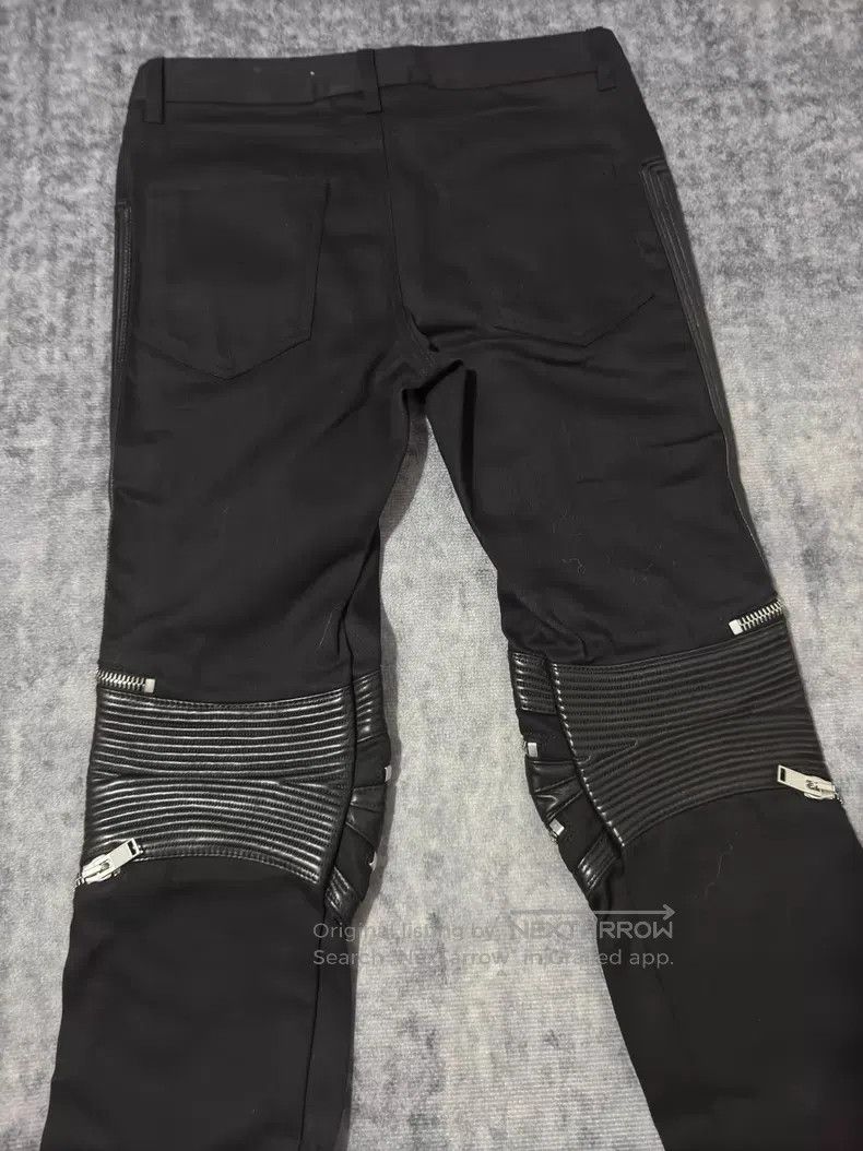 Saint Laurent Paris Saint Laurent Paris Multi-zipper Lamb Fur Patched Biker Je Size US 30 / EU 46 - 4 Thumbnail