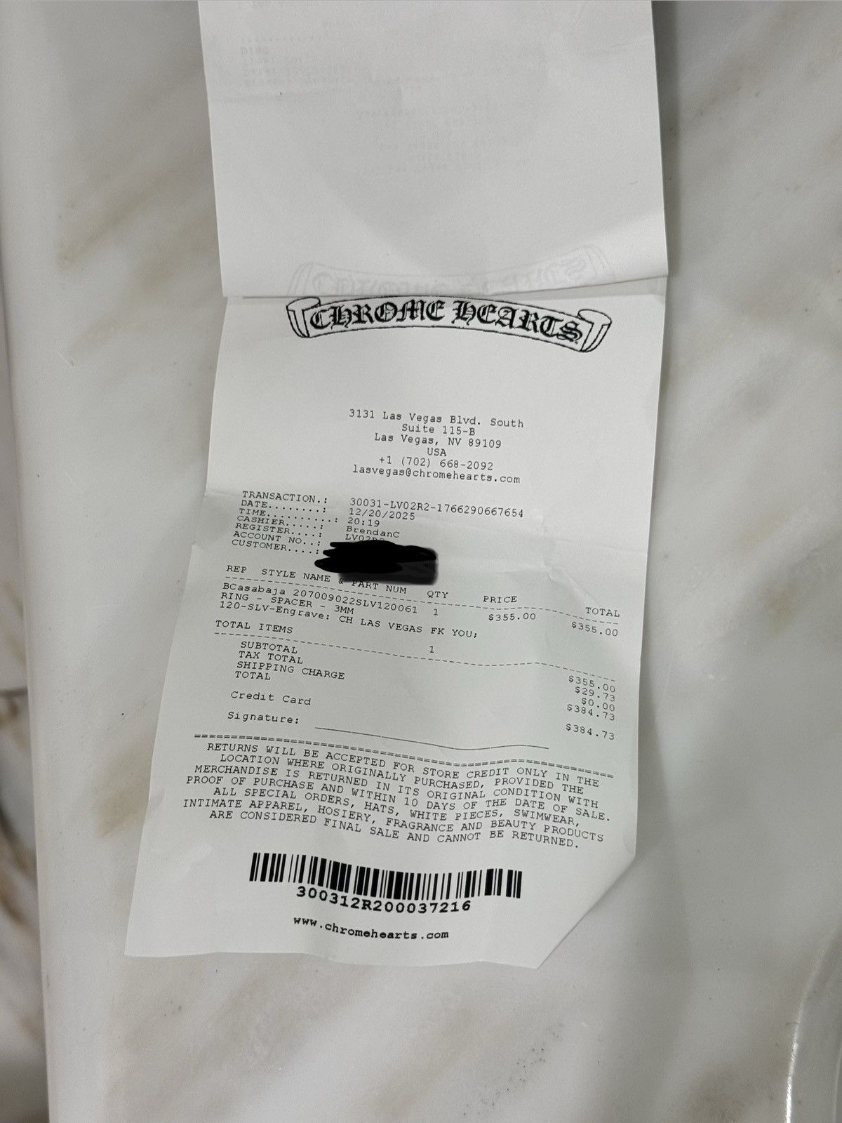 Chrome Hearts ❗️READ DESC❗️Size 12 | Chrome hearts Las Vegas Fuck You Ring Size ONE SIZE - 10 Thumbnail