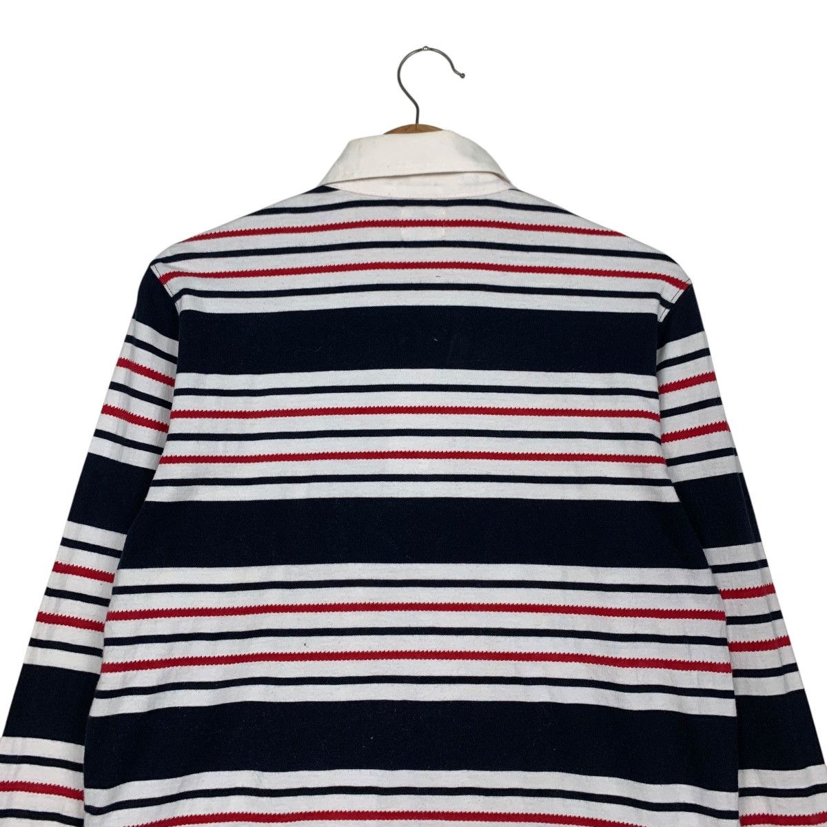 J. Press Vintage J. PRESS Striped Long Sleeve Polo Shirt #2846-C128 Size US S / EU 44-46 / 1 - 15 Thumbnail