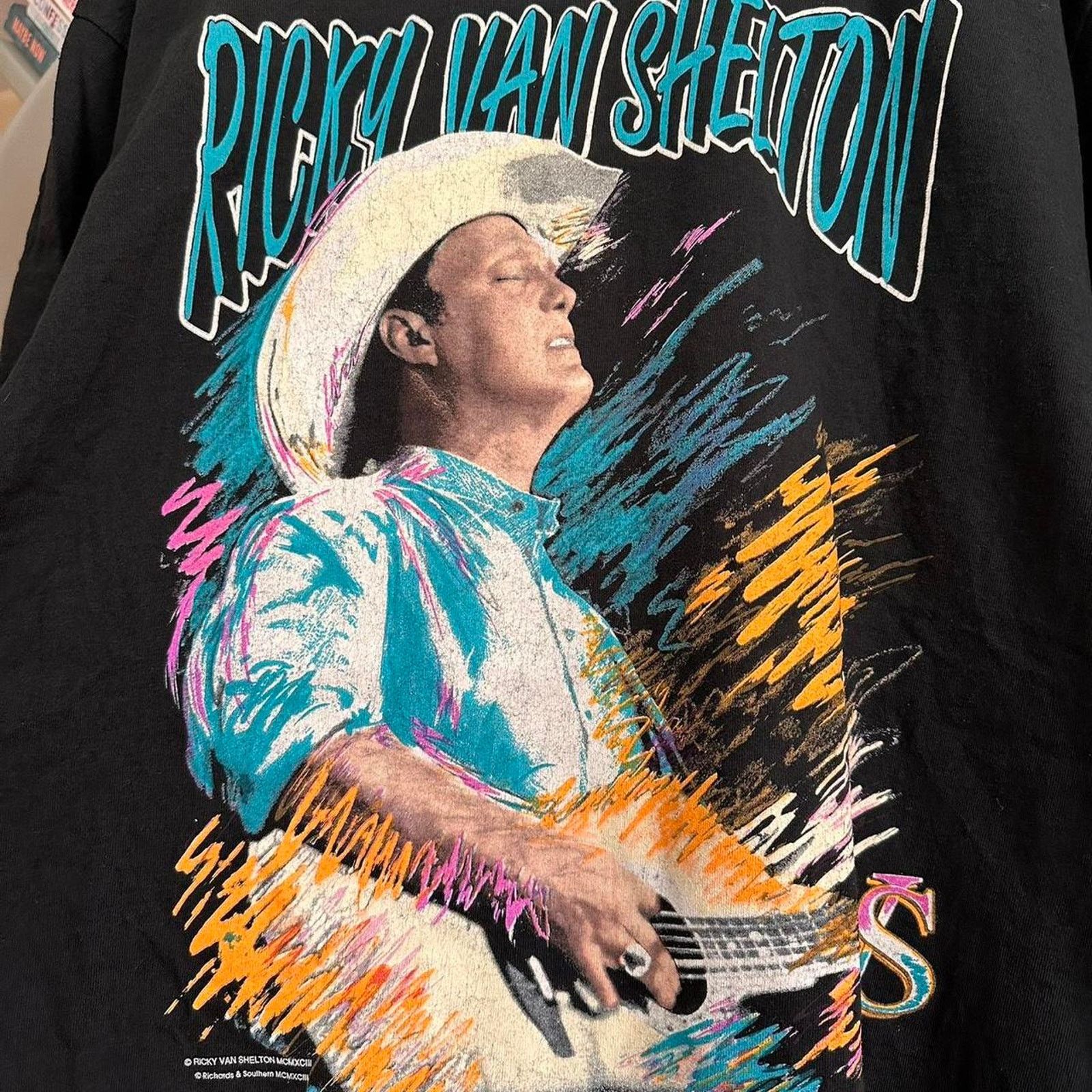 Band Tees × Vintage Vintage Ricky Van Shelton Concert Tour T-Shirt Size US XL / EU 56 / 4 - 3 Thumbnail