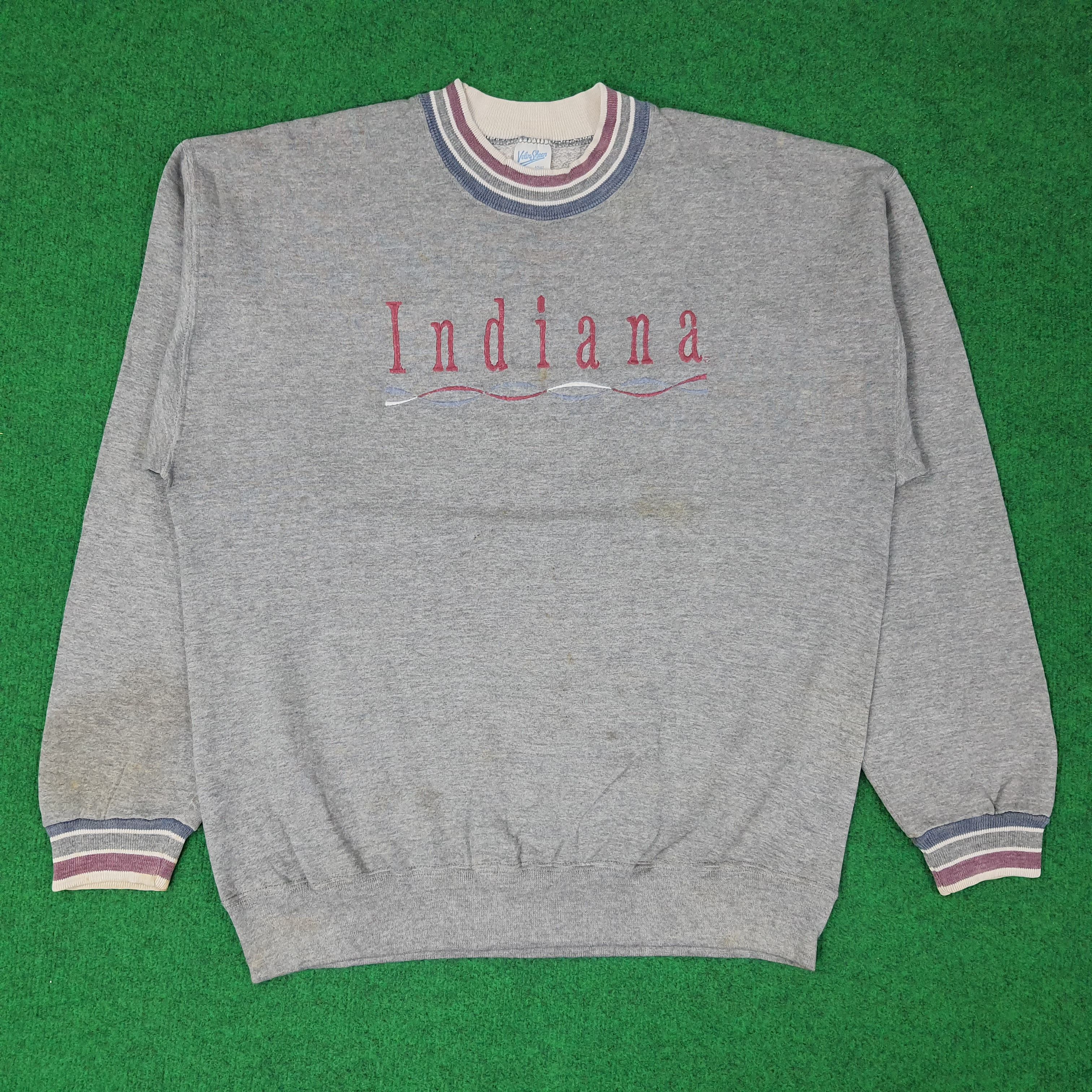 Vintage Vintage INDIANA U.S State Sweatshirt C251N12 Size US L / EU 52-54 / 3 - 1 Thumbnail
