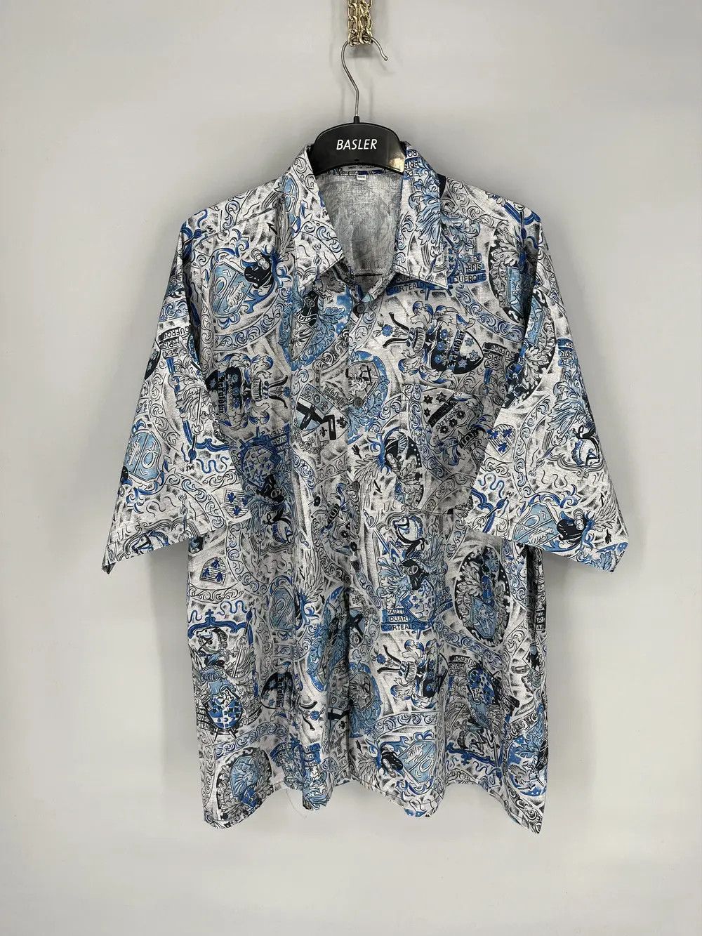 Vintage Vintage Y2K Crazy Shirts Hawaiian Silk Travis Scott style Size US XXL / EU 58 / 5 - 9 Thumbnail