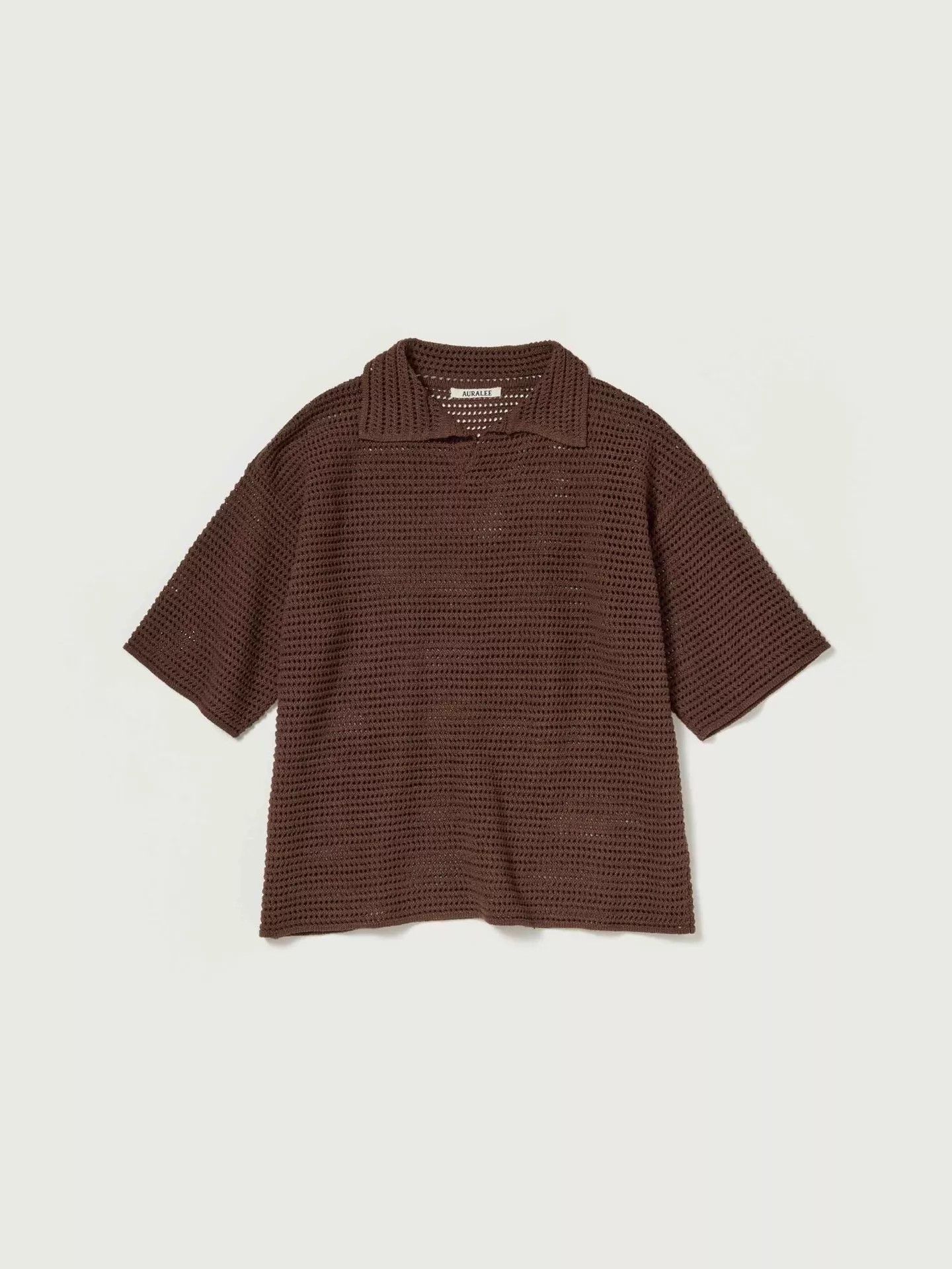 Auralee AURALEE TUSSAH Silk-Cotton Mesh T-shirt 26ss Beige/Brown Size US XL / EU 56 / 4 - 3 Thumbnail