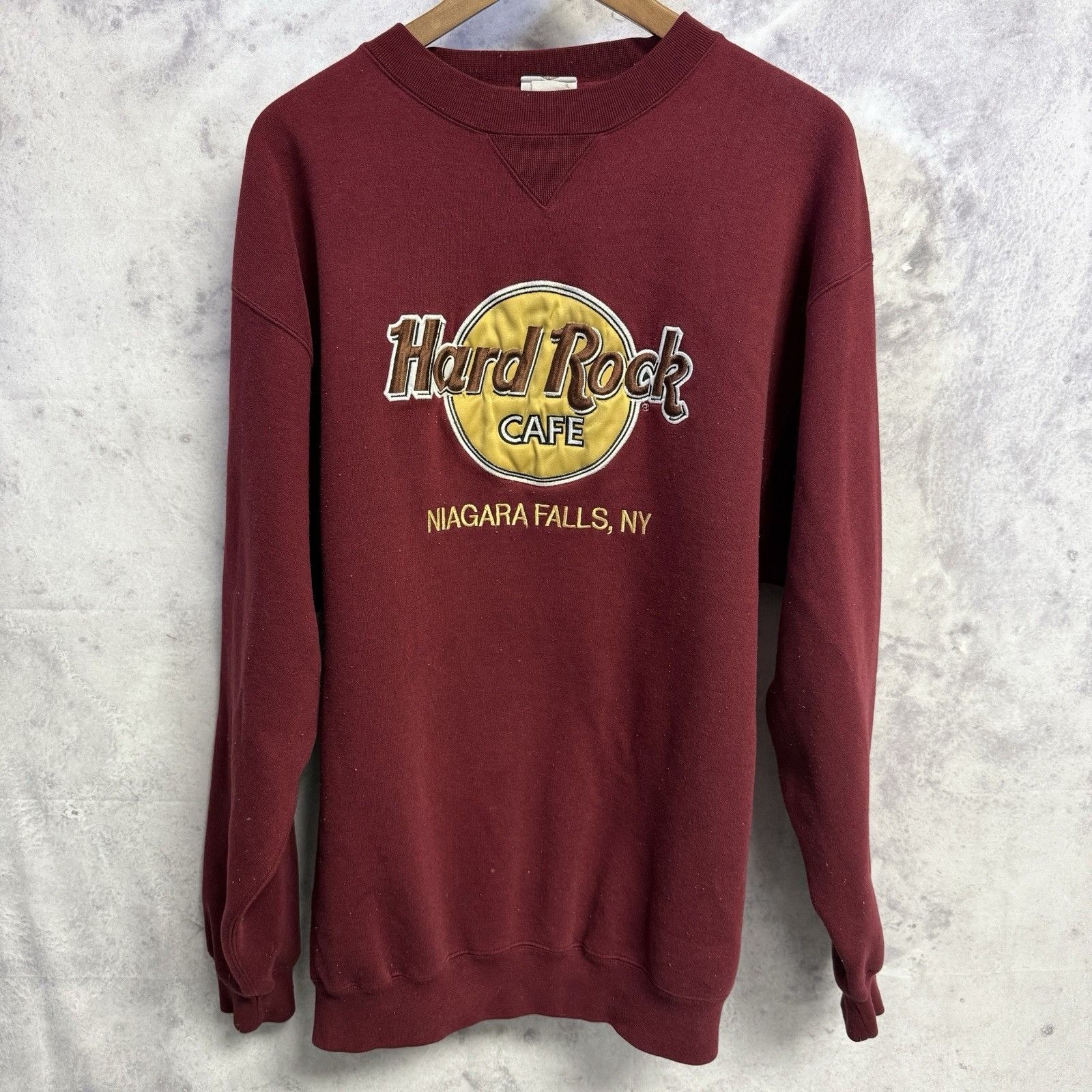 Hard Rock Cafe × Vintage Vintage Hard Rock Cafe Sweatshirt Mens Large Red Niagara Fal Size US L / EU 52-54 / 3 - 2 Thumbnail