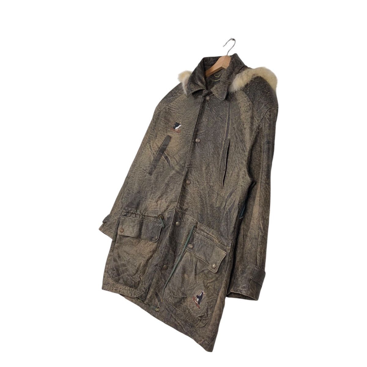 Japanese Brand × Vintage Vintage Biker Leather Jacket Embroidered Design IsseyMiyake Size US M / EU 48-50 / 2 - 3 Thumbnail