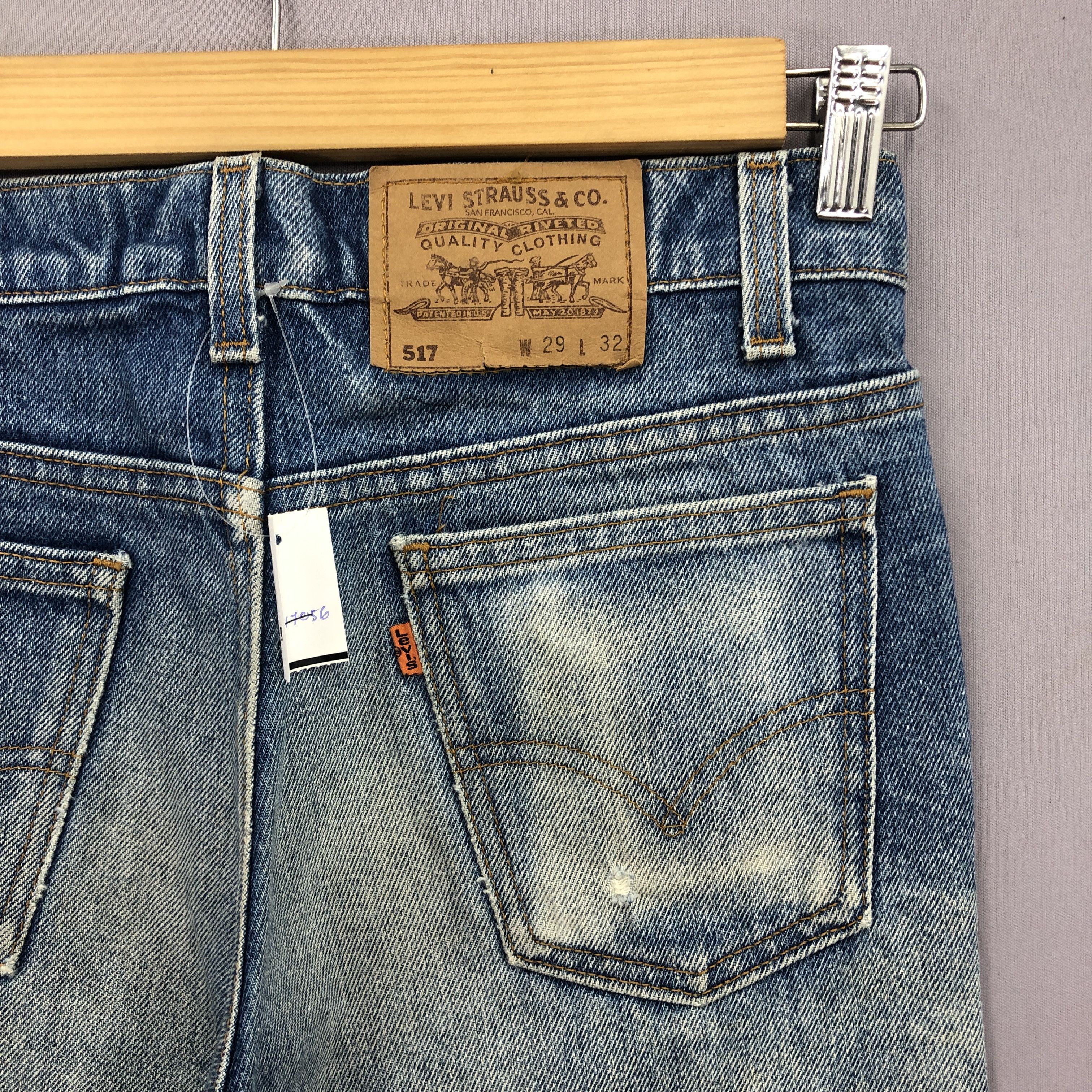 Levi's × Vintage Vintage Levis 517 Faded Jeans Levi's Flare Bell Bottom Denim Size 28" / US 6 / IT 42 - 5 Thumbnail