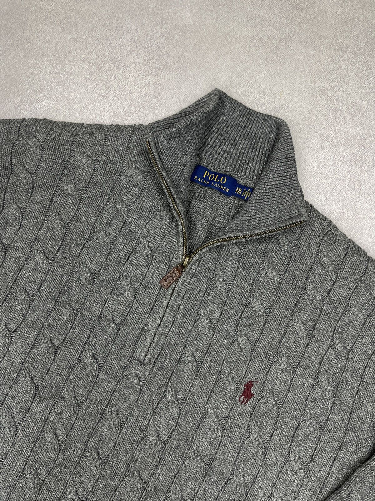 Polo Ralph Lauren Mens Polo Ralph Lauren Knitted Sweater Half Zip 1/4 Rugby Size US XXL / EU 58 / 5 - 4 Thumbnail