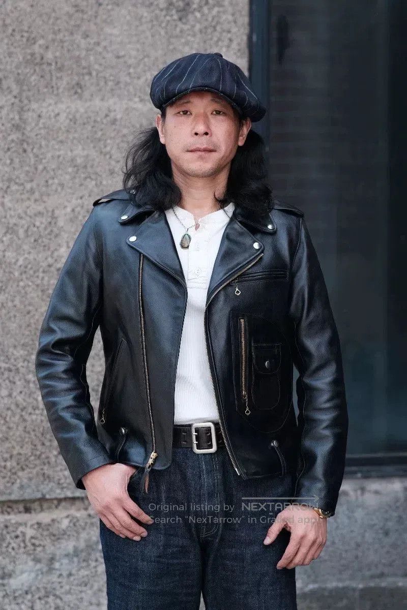 DOUBLE HELIX Double Helix J24 Polish Horse Leather Jacket. Size US XS / EU 42 / 0 - 8 Thumbnail