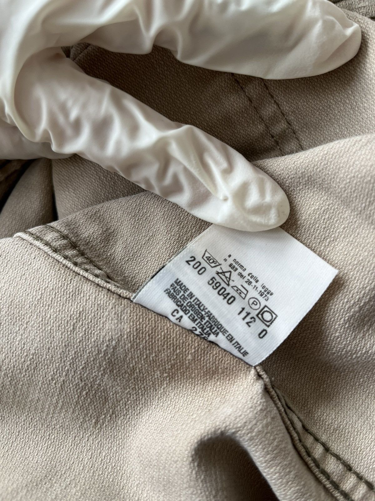 Helmut Lang Helmut Lang 1996 beige denim Size US S / EU 44-46 / 1 - 12 Thumbnail
