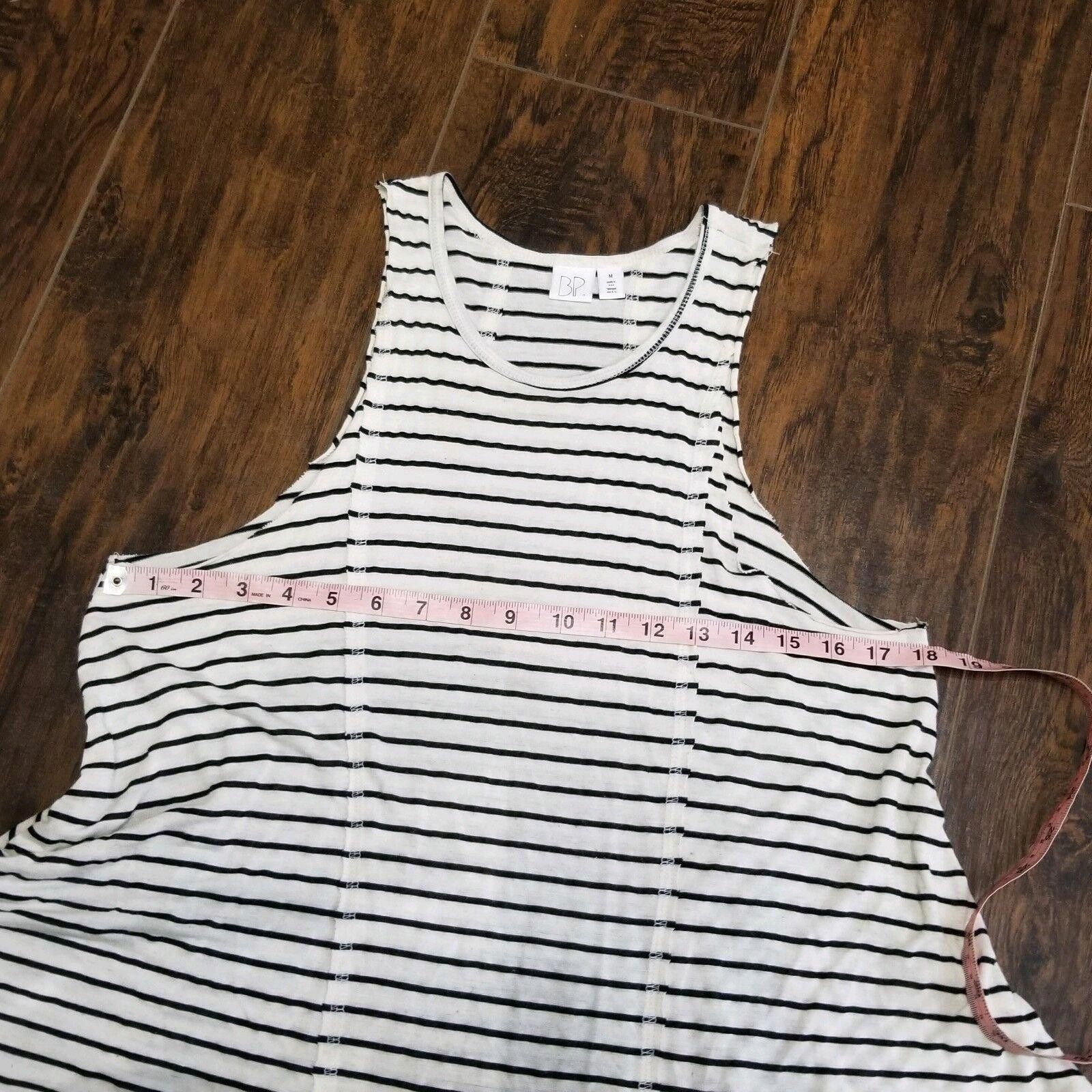Designer Bp. Brand Tank Top Size Medium Black And Off White Striped Size M / US 6-8 / IT 42-44 - 6 Thumbnail