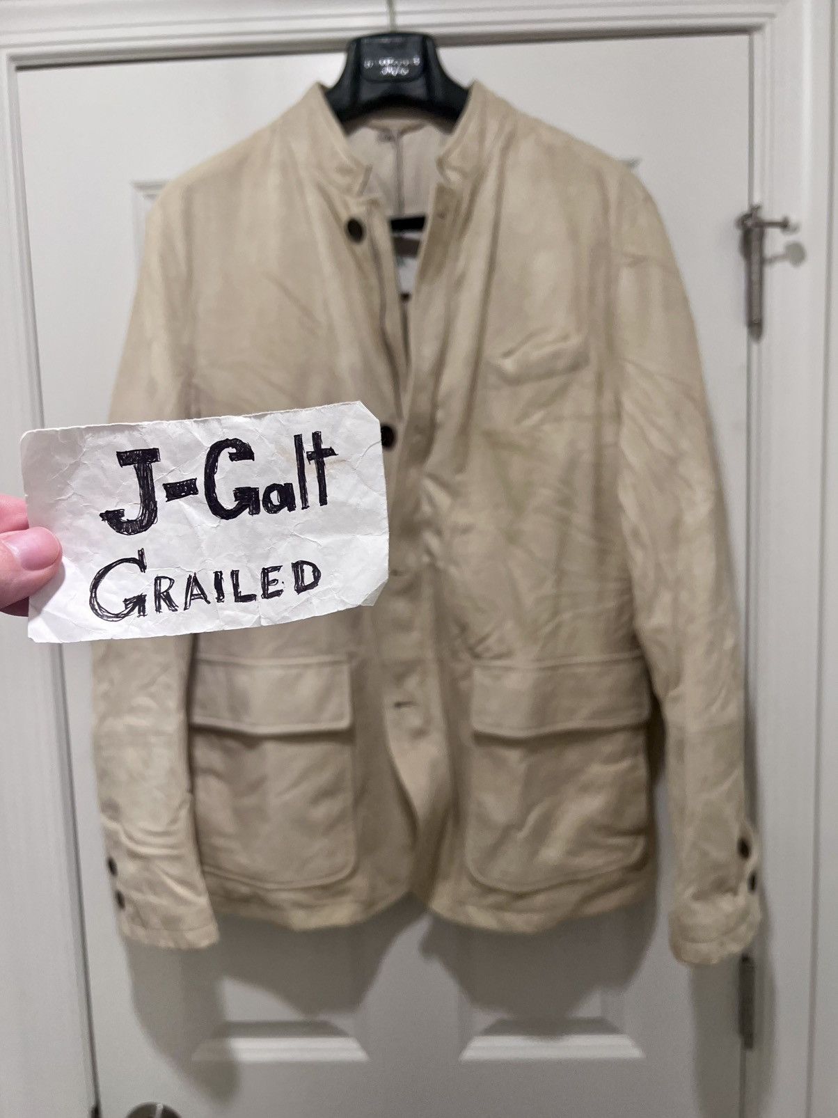 Eleventy Unreal Eleventy Lambskin Suede & White Goose Down Jacket Size US L / EU 52-54 / 3 - 19 Thumbnail
