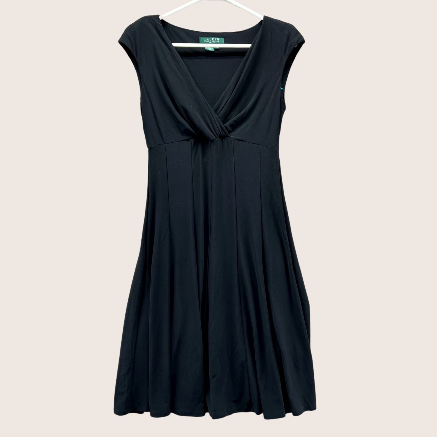 Ralph Lauren VINTAGE? No - Lauren Ralph Lauren Dress Women 4 Ladies Black Sleeveless Polyester A line Size S / US 4 / IT 40 - 1 Thumbnail