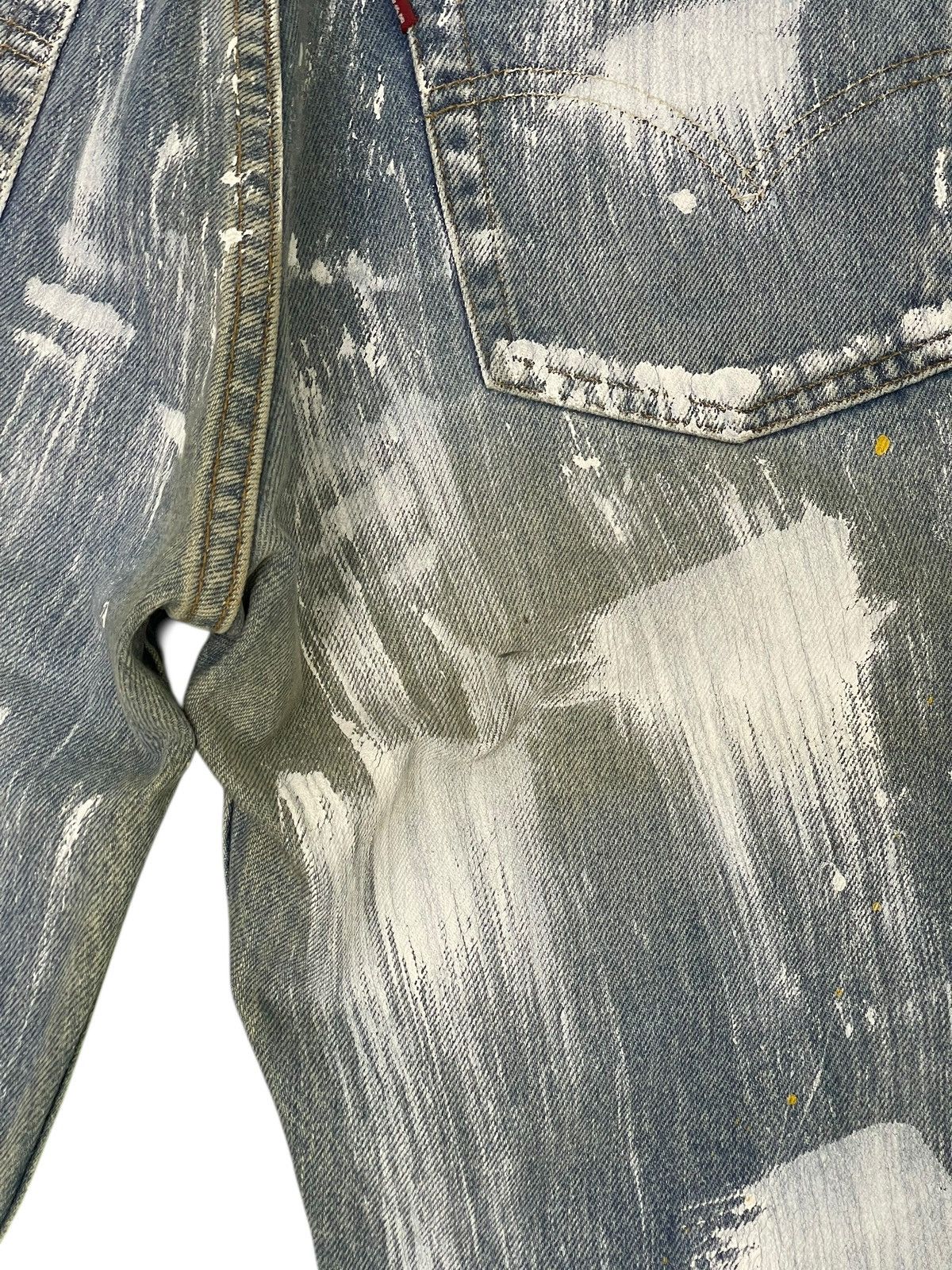 Levi's Vtg 1998 Levi’s 501 USA Painted Art Regular Straight 3🟦8 Size US 31 - 7 Thumbnail