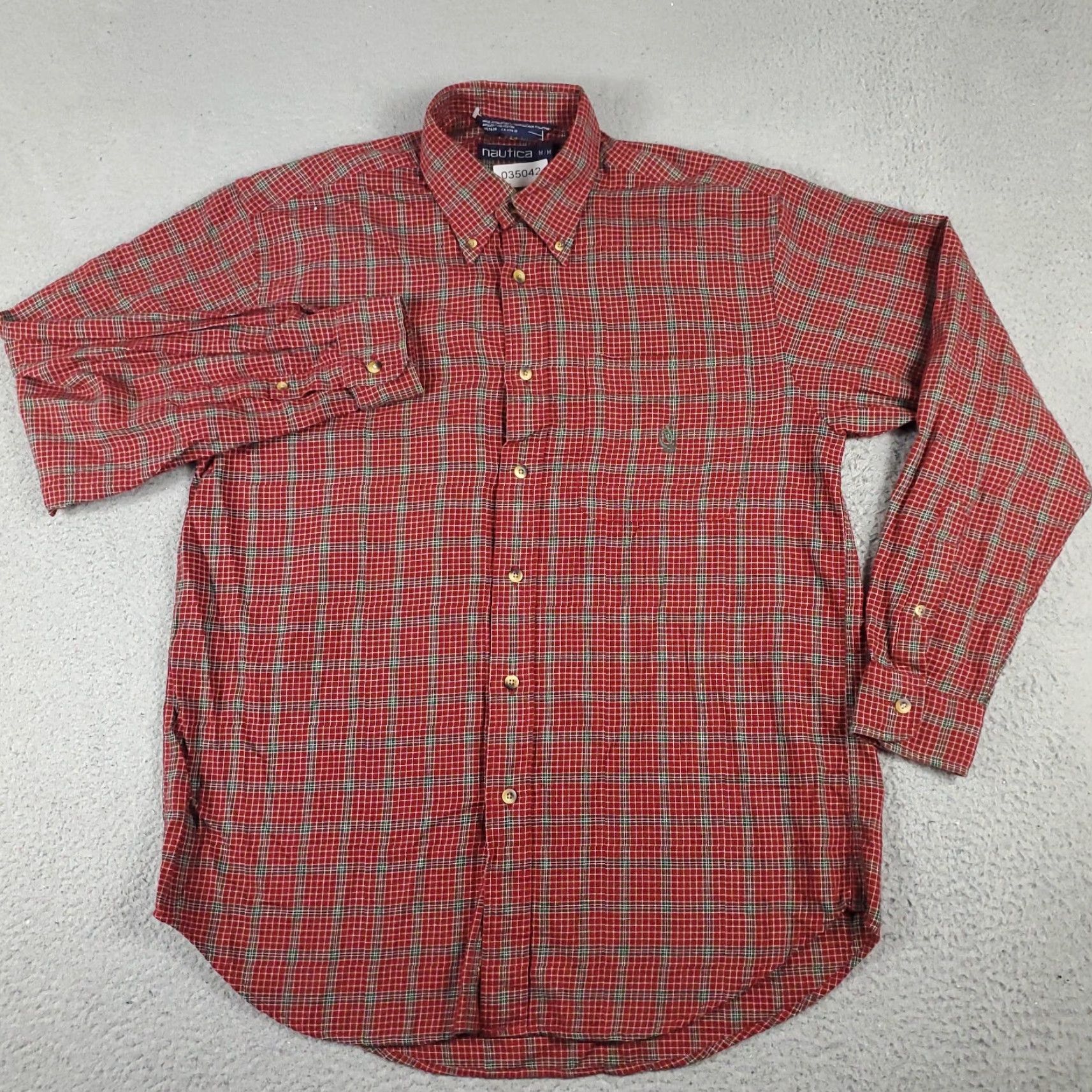 Nautica Nautica Shirt Mens Size Medium Red Plaid Casual Button Up Long Sleeve - Nautica Button-Up Shirt Mens M Red Plaid Casual Long Sleeve Size US M / EU 48-50 / 2 - 3 Thumbnail