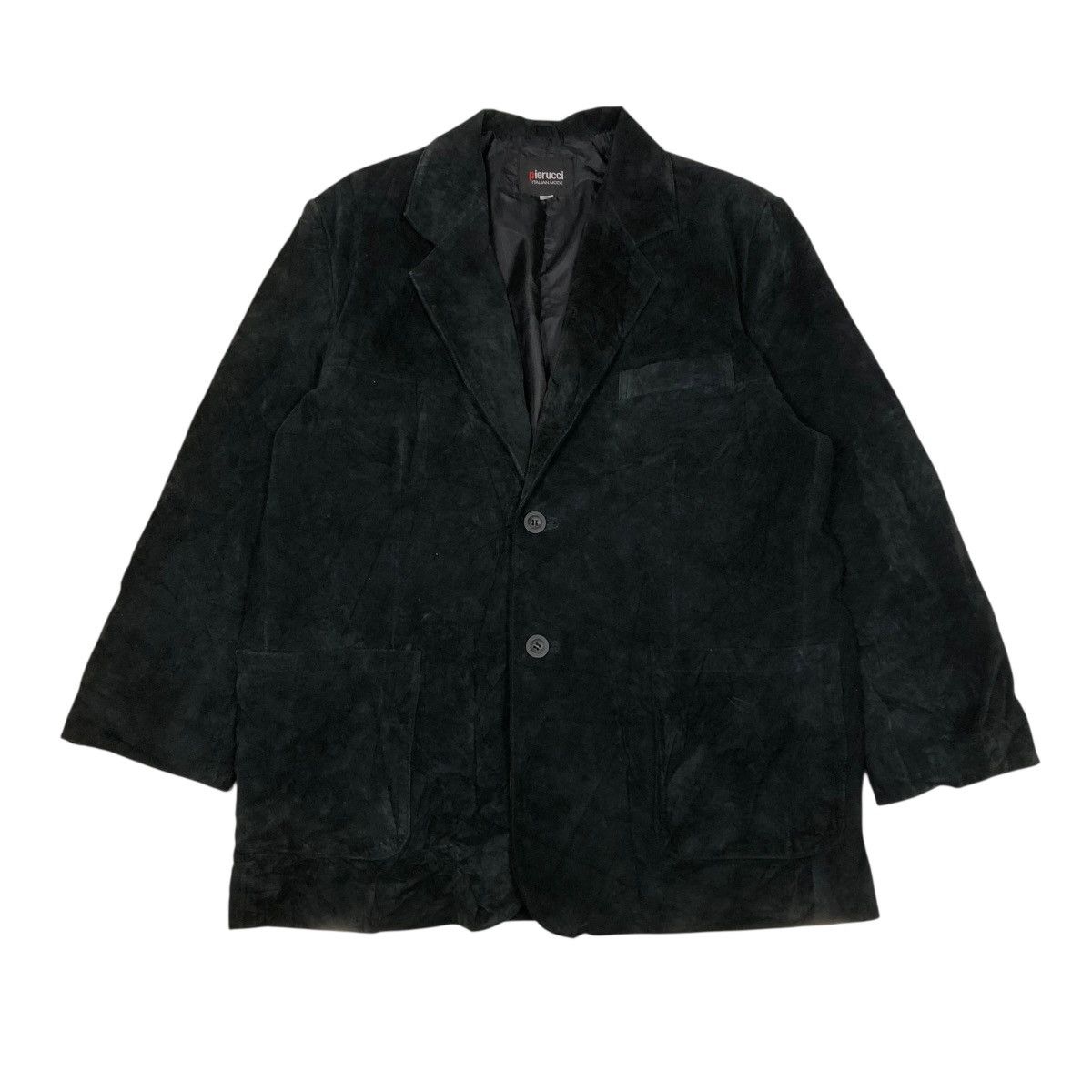 Japanese Brand 🔥VINTAGE SUEDE LEATHER JACKET PIERUCCI ITALIAN ISSEY MIYAKE Size L / US 10 / IT 46 - 1 Thumbnail
