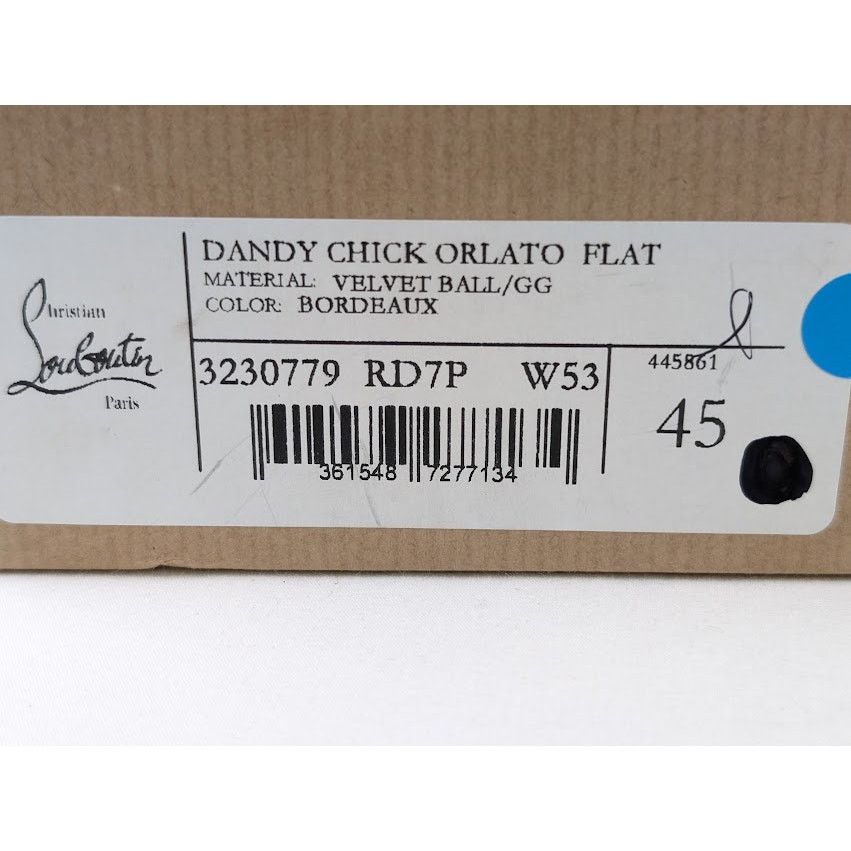 Christian Louboutin o1rshd1 Dandy Chick Orlato Flat Shoes in Bordeaux Size US 12 / EU 45 - 20 Thumbnail