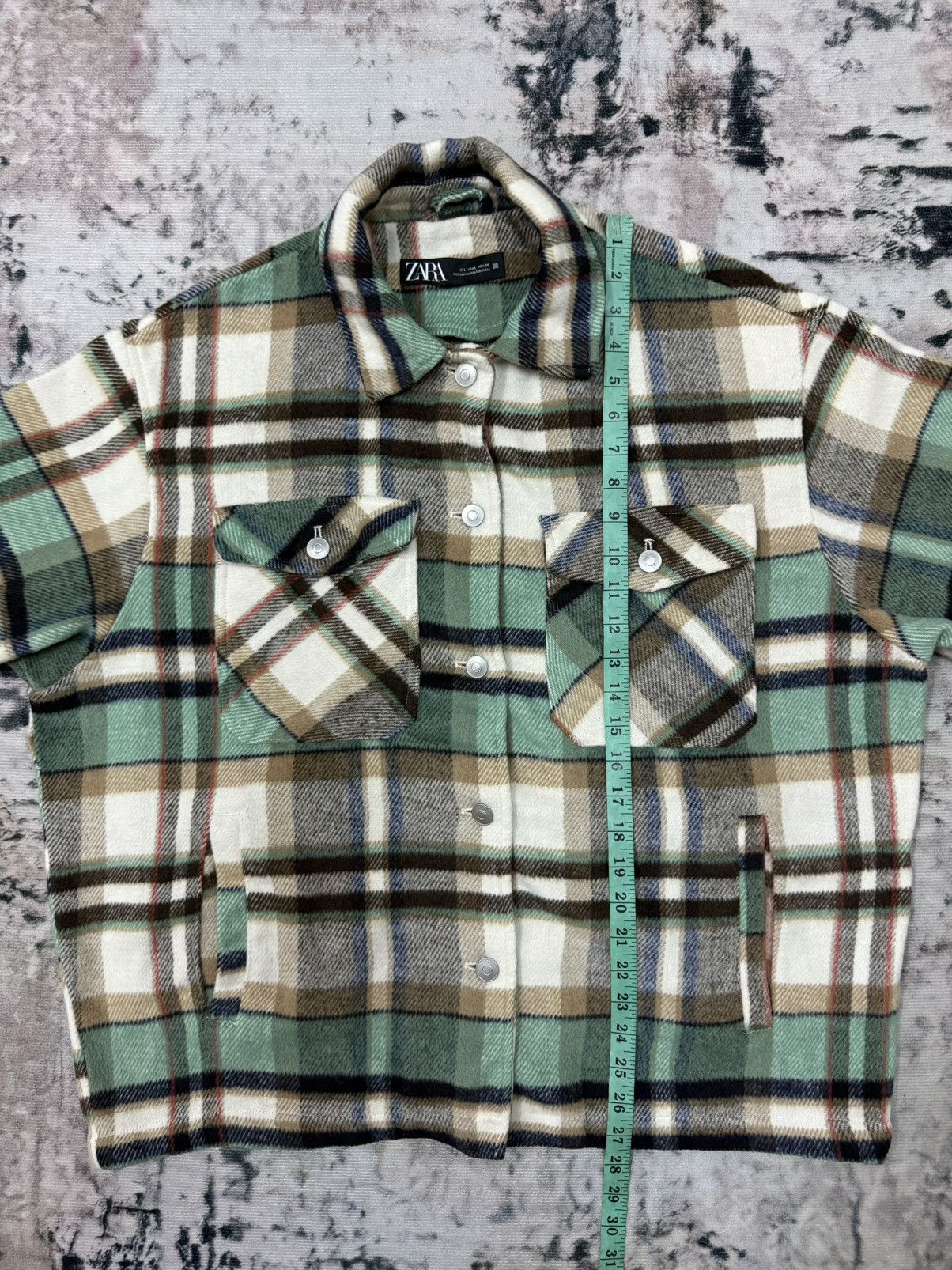 Designer × Japanese Brand × Zara Zara Plaid Flannel Button Up Baggy Jacket Size L / US 10 / IT 46 - 10 Thumbnail