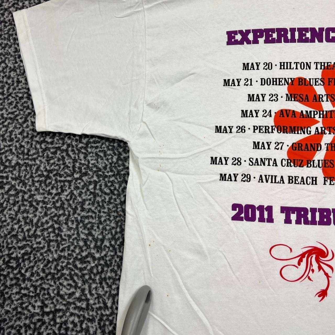 Gildan Vintage Experience Jimi Hendrix Shirt Men XL White Gildan Size US XL / EU 56 / 4 - 6 Thumbnail