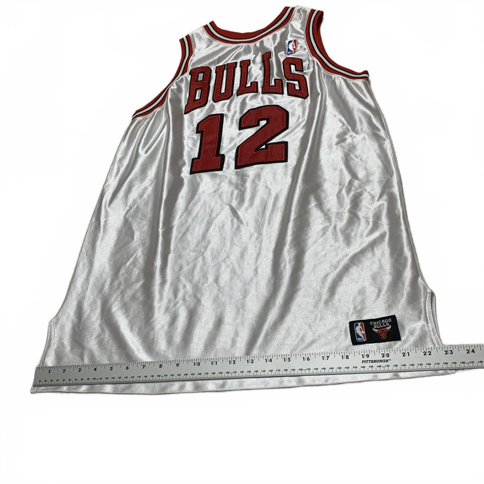 NBA Chicago Bulls #12 Kirk Hinrich Basketball Jersey White Red Size US M / EU 48-50 / 2 - 5 Thumbnail
