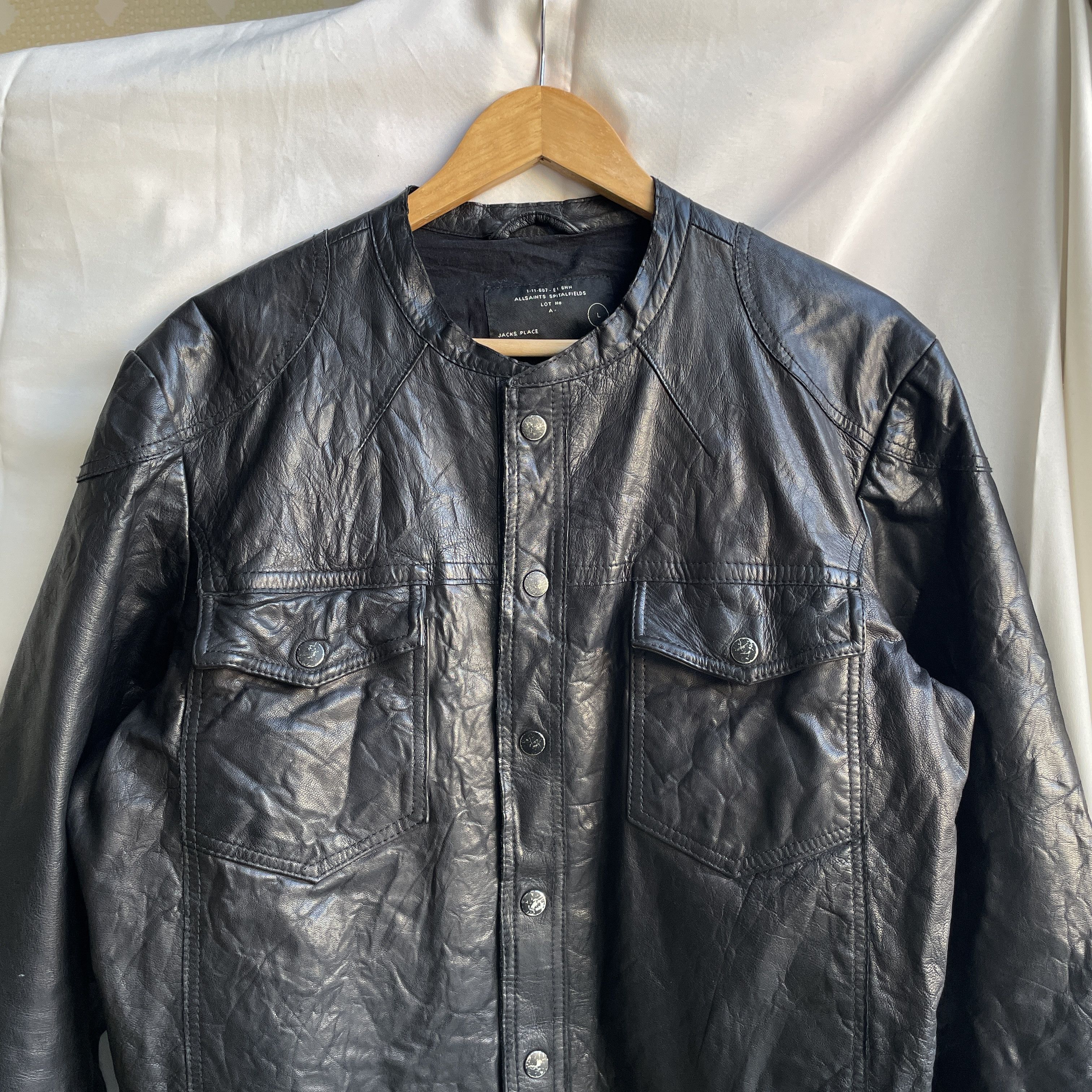 Allsaints Allsaints Leather Demon Shirt Size L Size US L / EU 52-54 / 3 - 3 Thumbnail