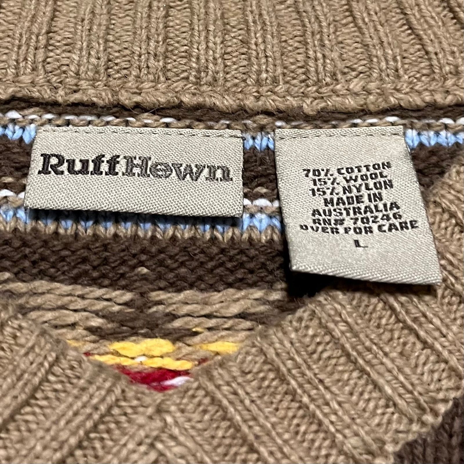 Other Ruff Hewn Colorful Aztec Thick Knit Sweater Large Size US L / EU 52-54 / 3 - 3 Thumbnail