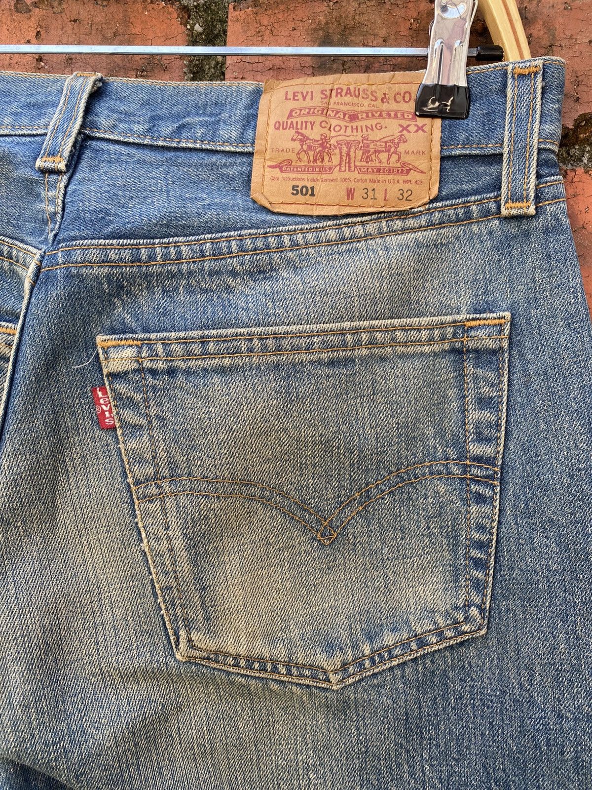 Levi's × Levi's Vintage Clothing × Vintage W31x31 vintage levi's 501 made in USA faded Size US 31 - 3 Thumbnail
