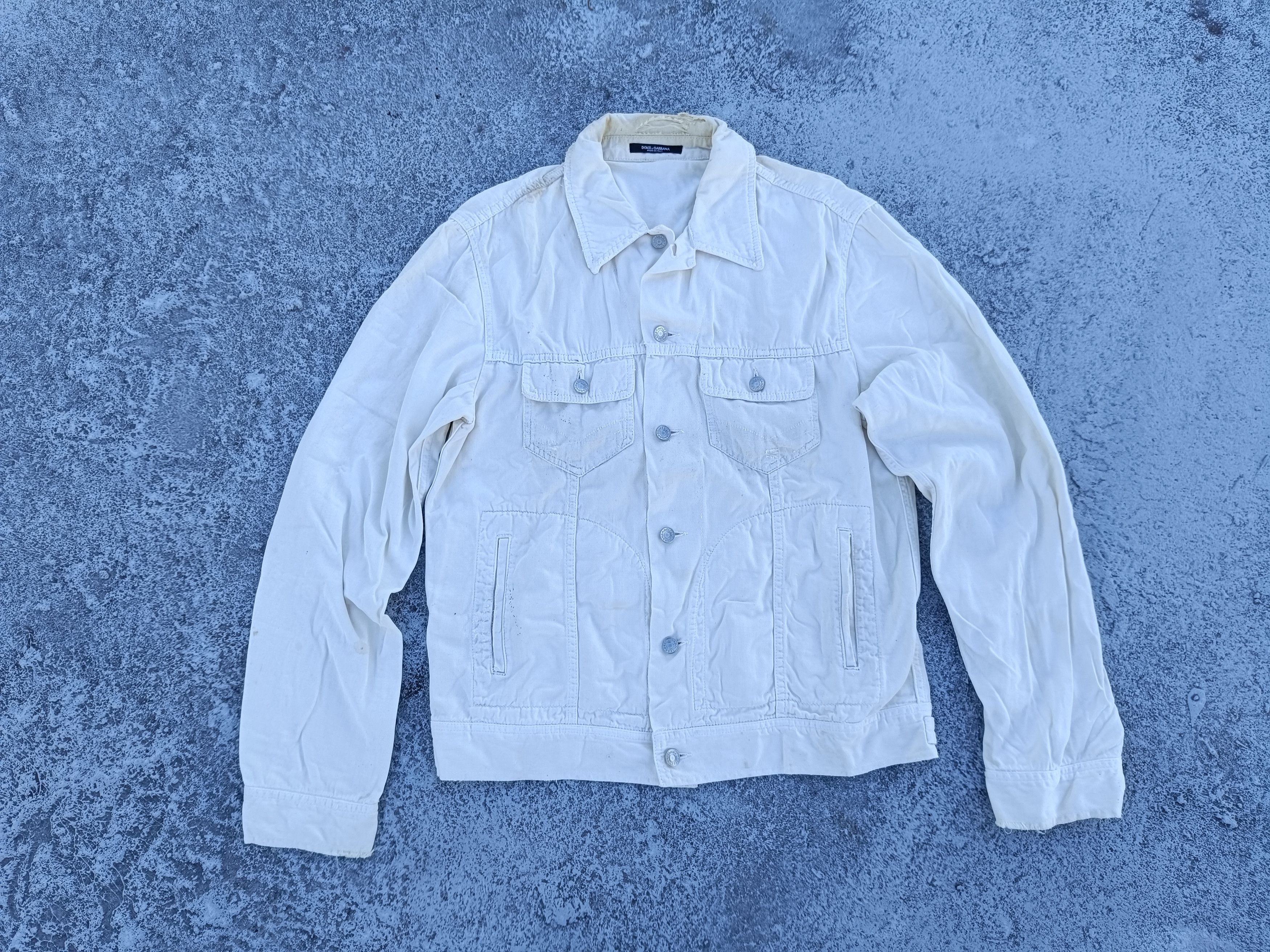 DOLCE & GABBANA distressed denim jacket