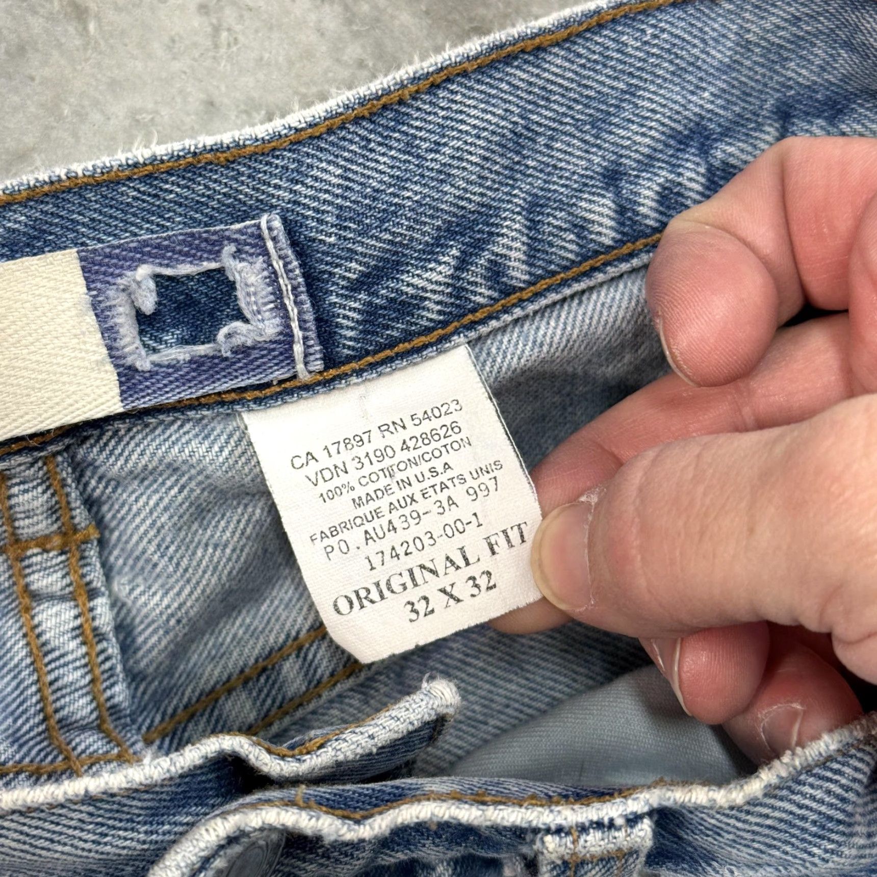 Gap VINTAGE Gap Jeans Mens 32x29 Blue Denim Original Fit Button Fly USA 90s Size US 32 / EU 48 - 5 Thumbnail