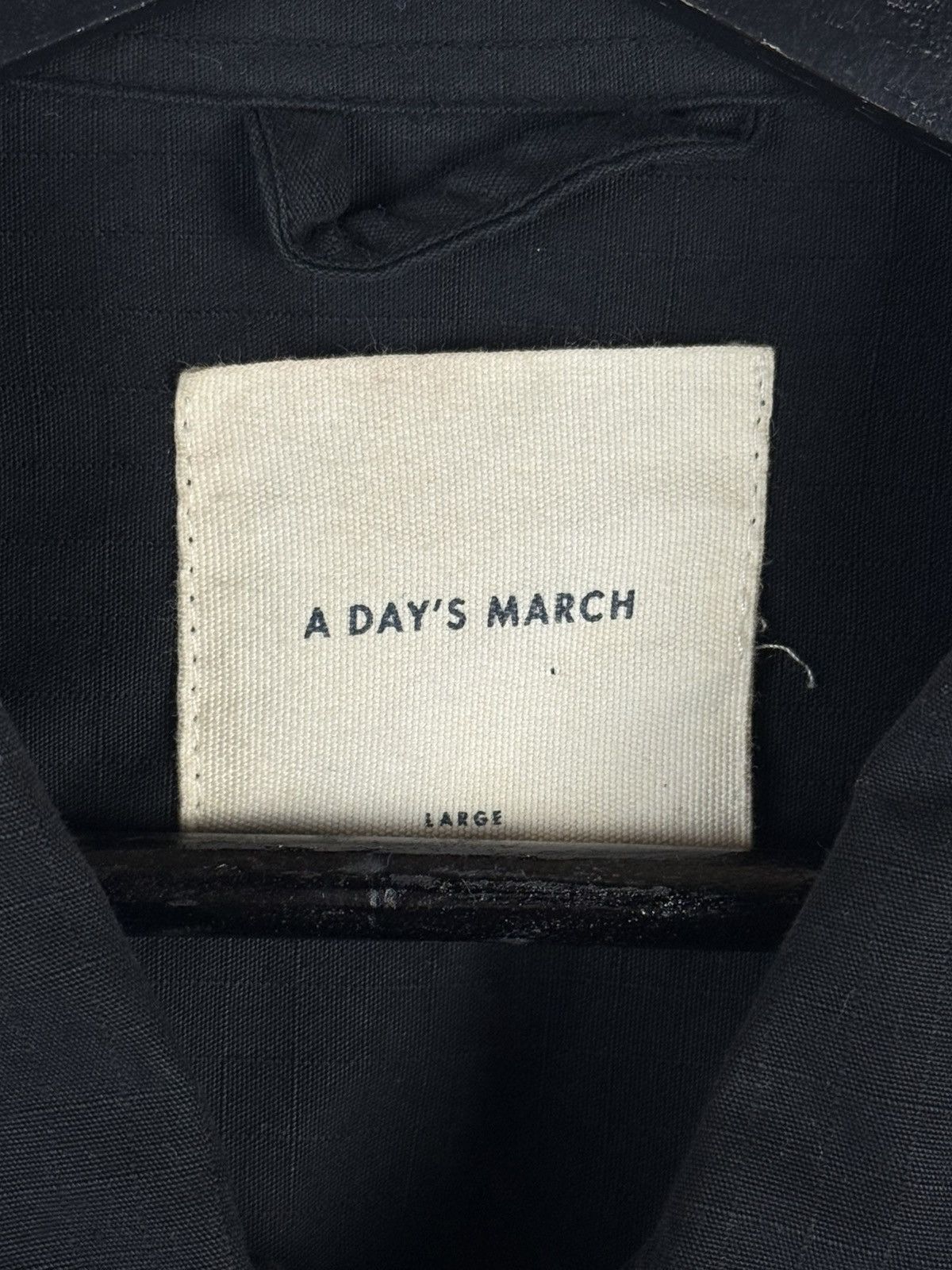 A Day's March A Day’s March Military Style Cotton Button Up Jacket Black L Size US L / EU 52-54 / 3 - 7 Thumbnail