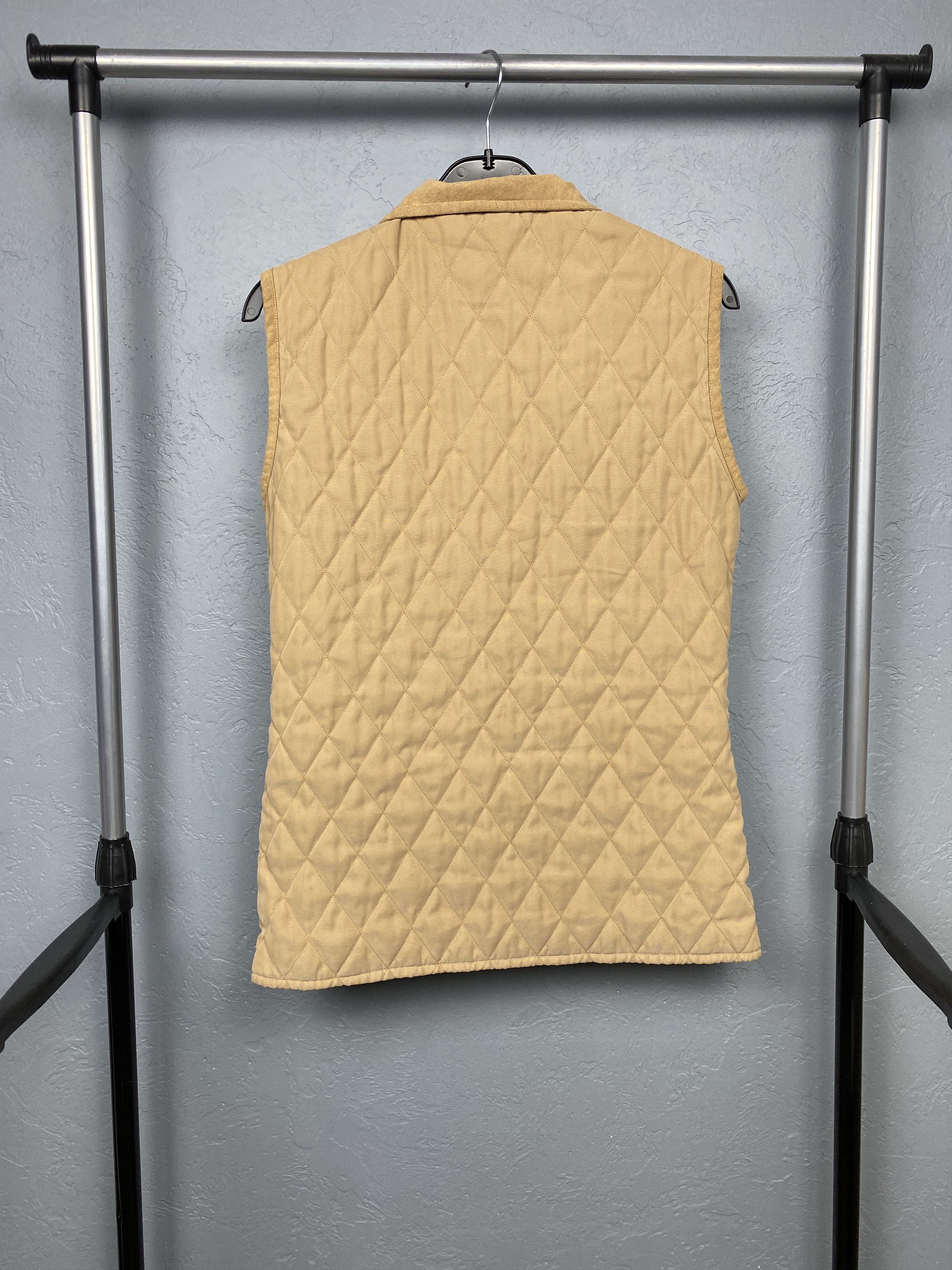 Barbour Barbour Vintage Womens Shaped Microfibre Quilted Vest Size M / US 6-8 / IT 42-44 - 7 Thumbnail